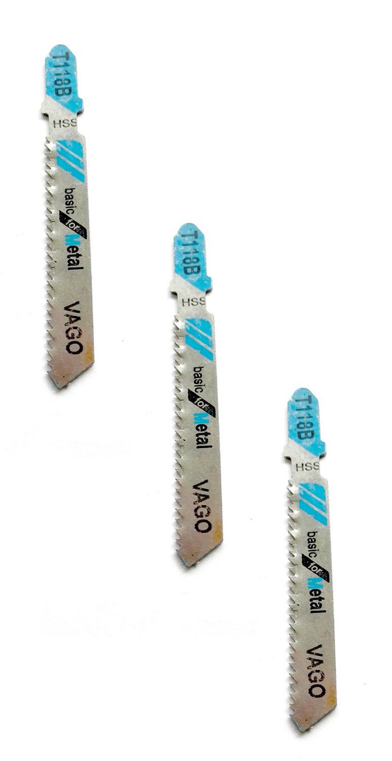 25x T118B Basic Stichsägeblatt Metall VaGo-Tools Stichsägeblatt (Packung)