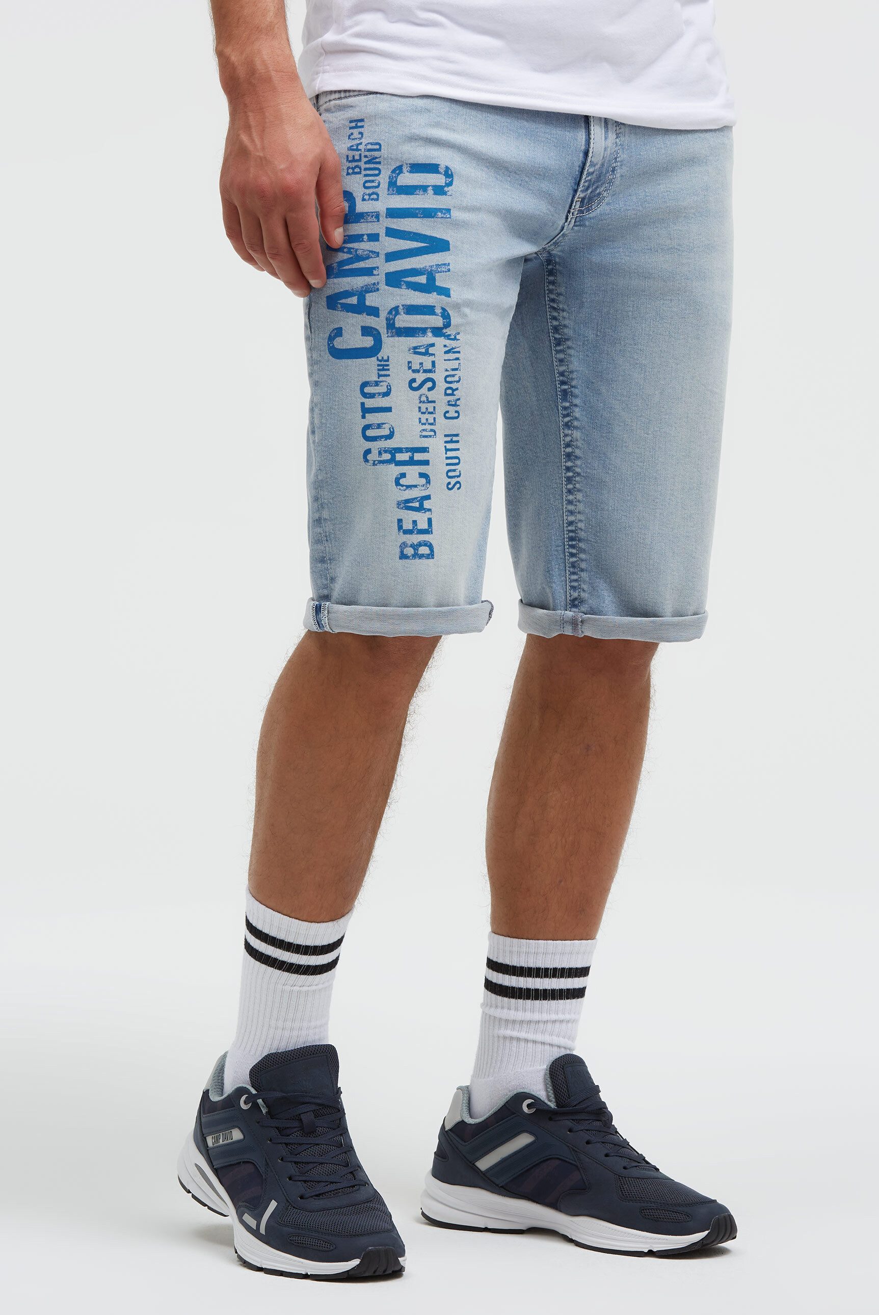 CAMP DAVID Jeansshorts mit Turn-Up Saum