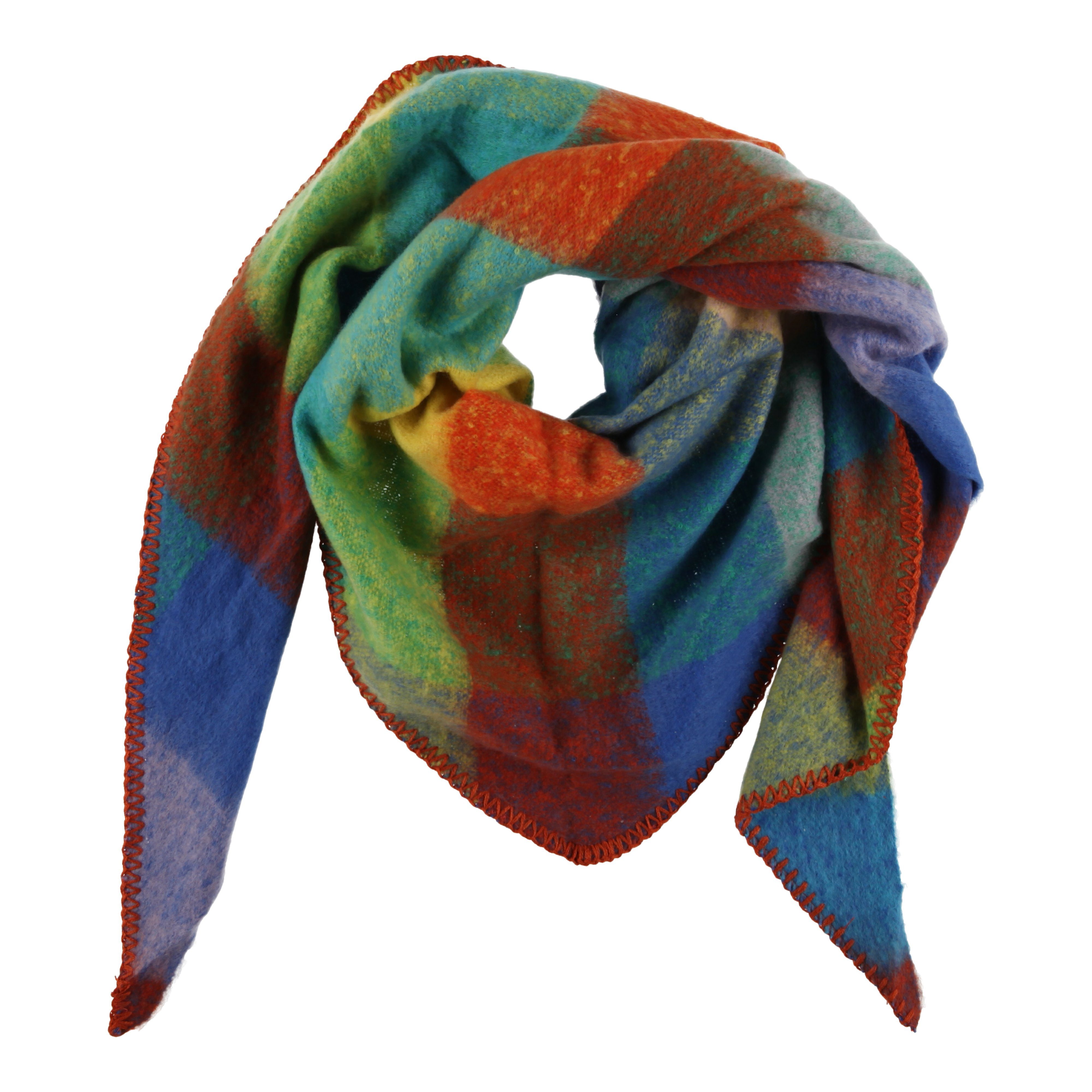 COFI 1453 Schal XXL Schal Frauen Halstuch Dreiecksschal Viskoseschal Herbst günstig online kaufen