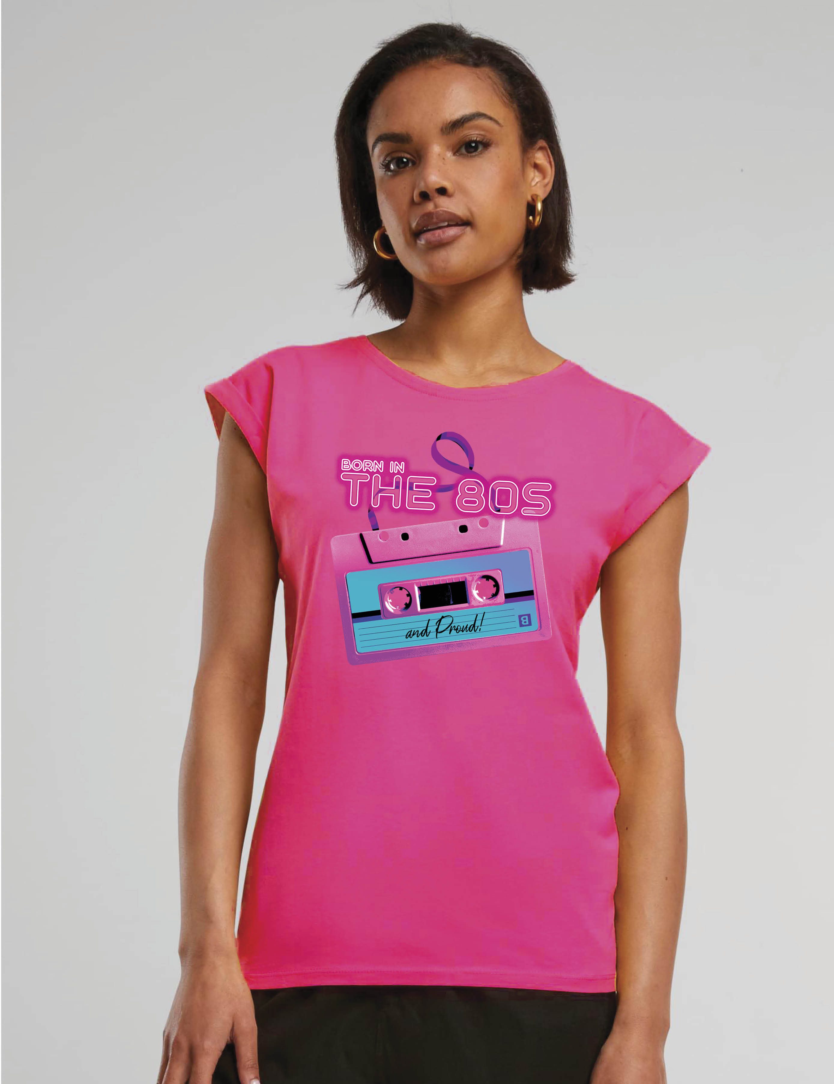 Youth Designz Print-Shirt "Born in The 80s" Damen T-Shirt Statement Geschenk Frauen Motiv mit stylischen Retro Aufdruck