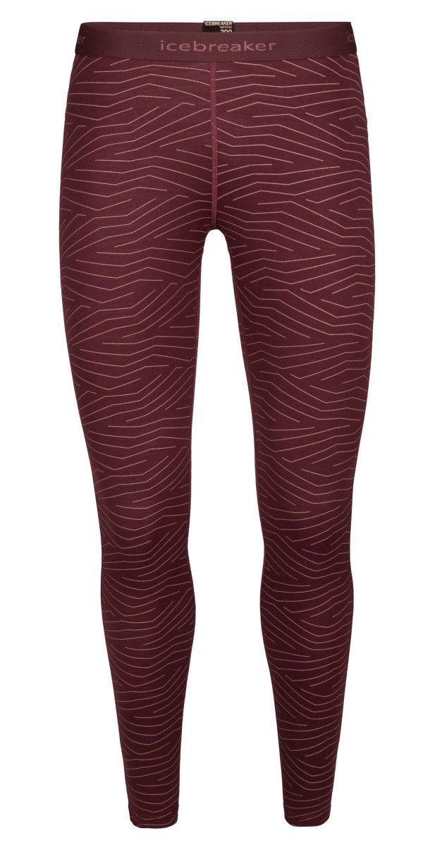 Napasoq Wmns Oasis Leggings Funktionsunterhose Icebreaker Lin REDWOOD 200