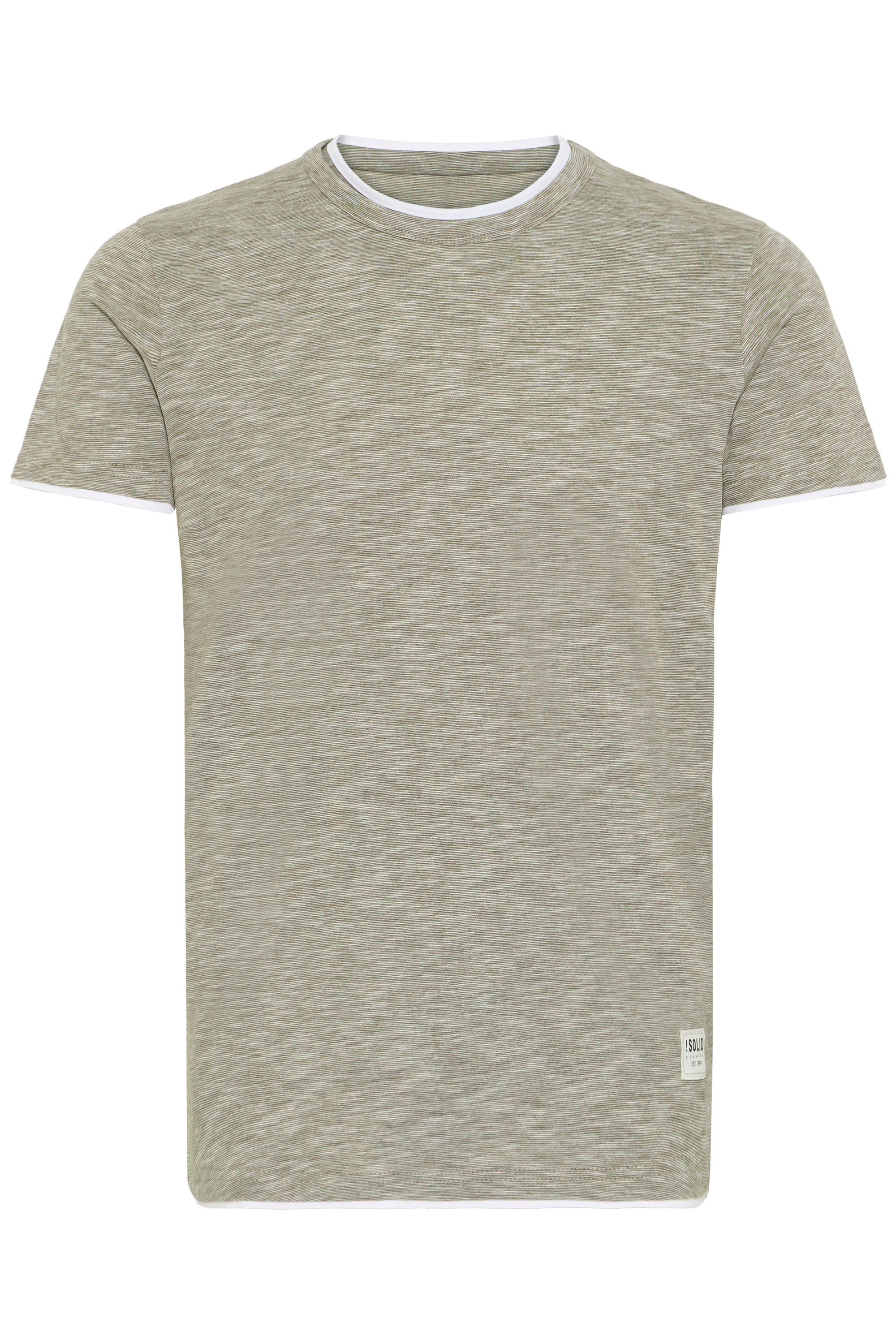 !Solid Rundhalsshirt SDRigos Kurzarmshirt mit farblich abgesetztem Kragen günstig online kaufen