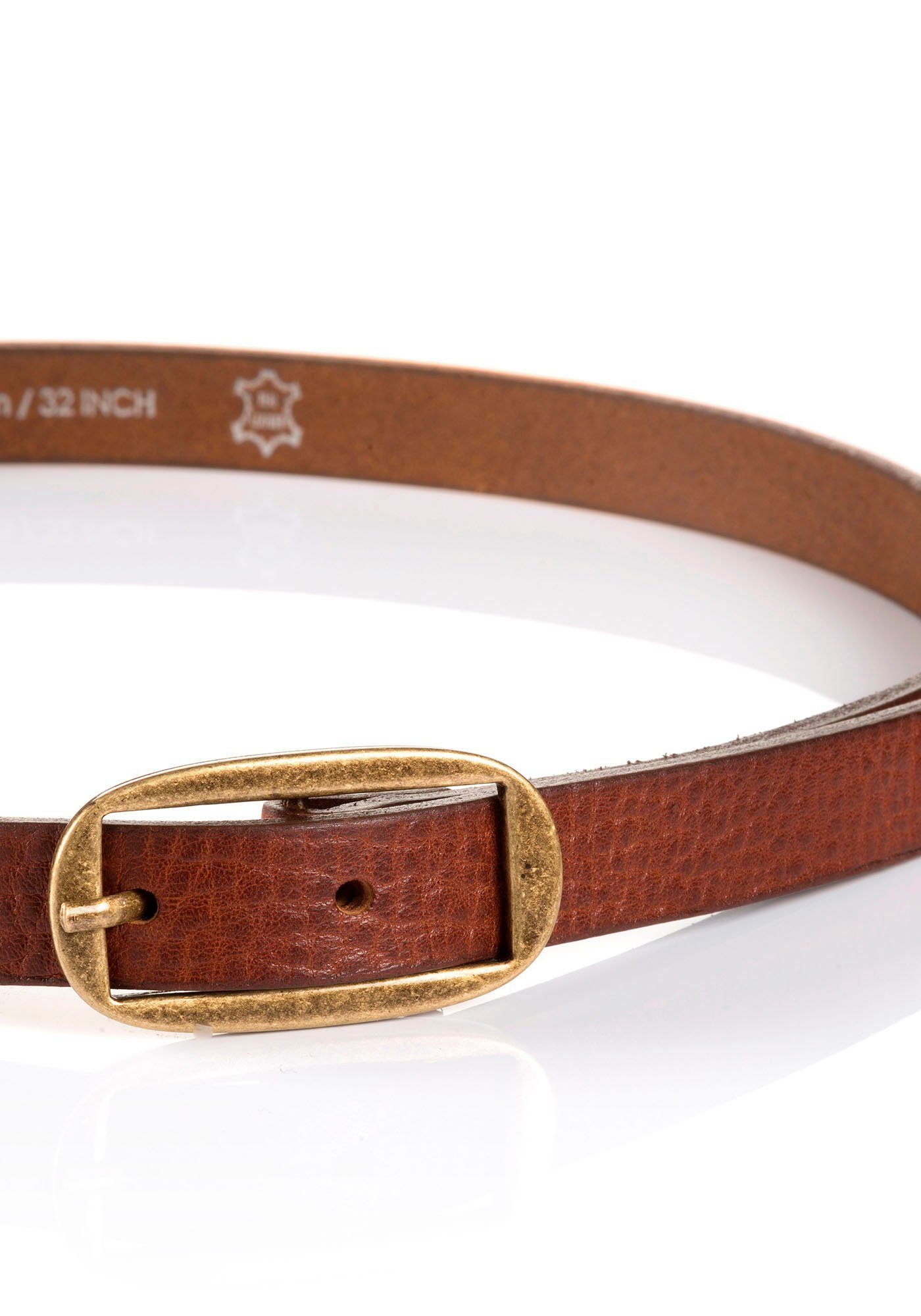 TOM TAILOR Ledergürtel TTMARIAH 2 cm breiter Damengürtel, modisch vielseiti günstig online kaufen