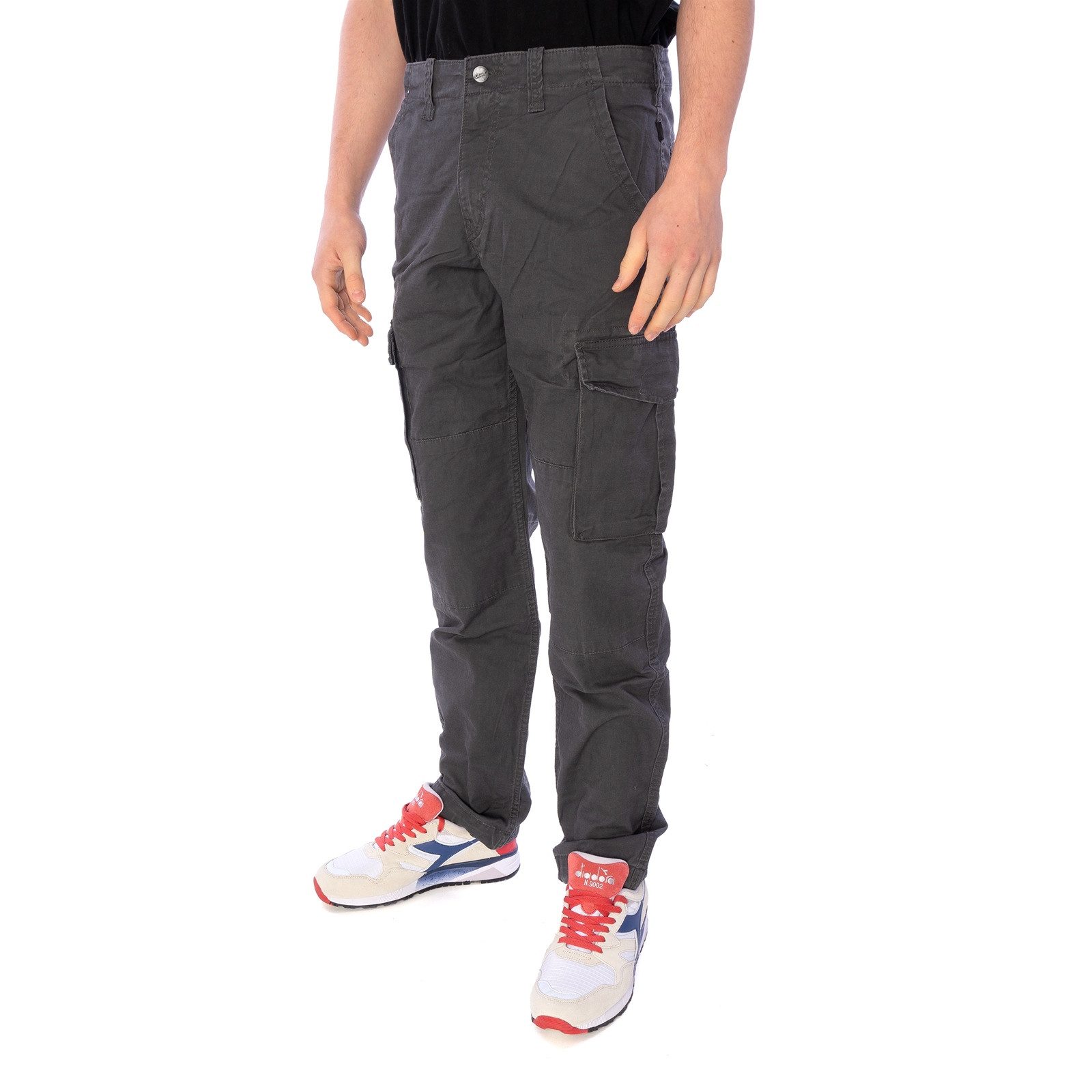 REELL Cargohose Hose Reell Flex Cargo LC (1-tlg) Zwei Seitentaschen mit Knopfpklappen