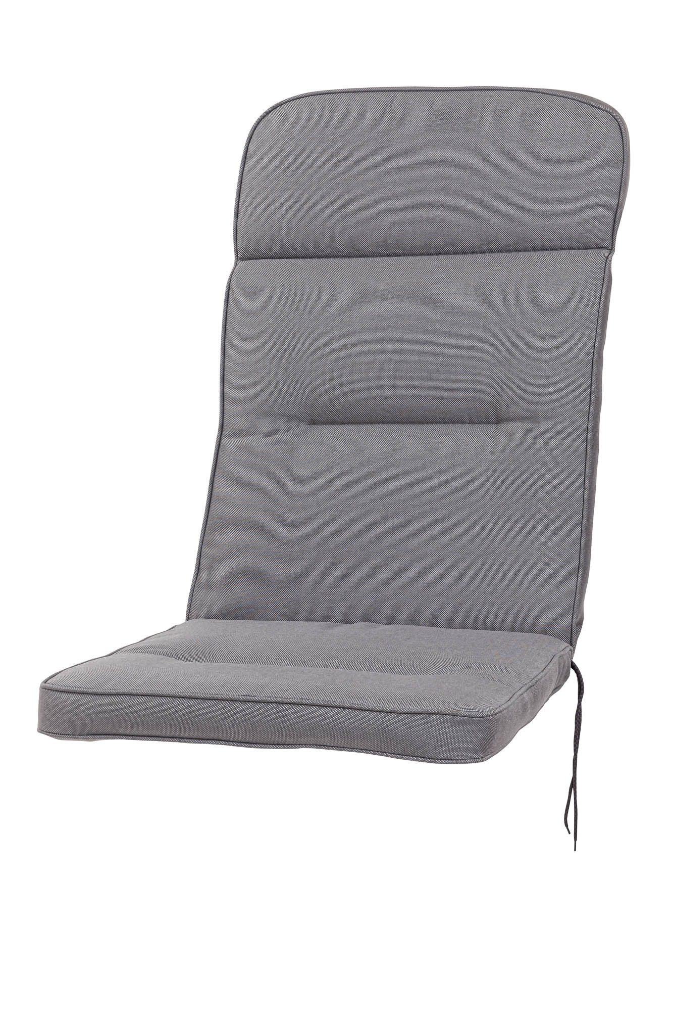 KETTtex Hochlehnerauflage Hochlehner Alicante 2328 dklgrau 120x50x8cm wasserabweisend lichtecht, (1 St)