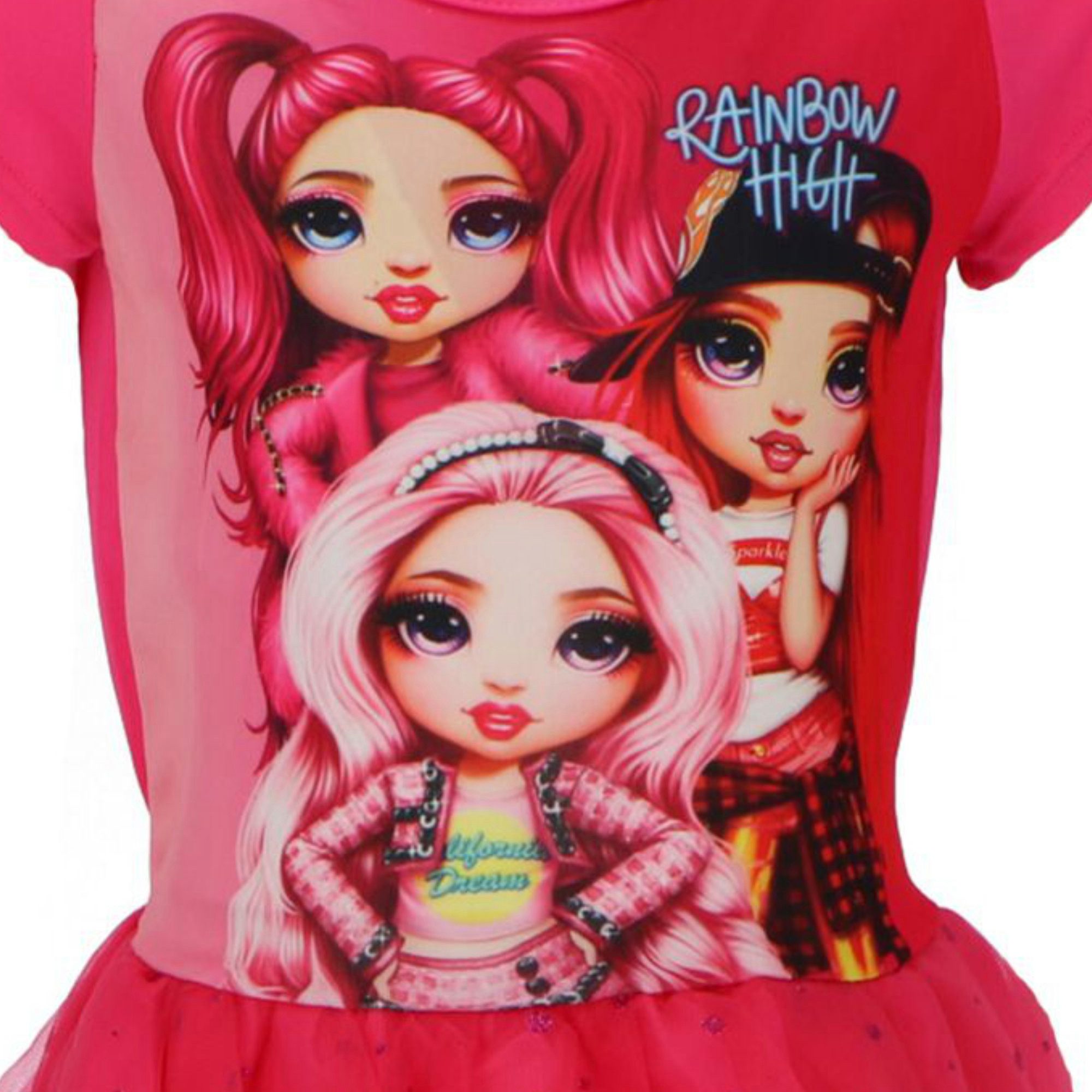 Rainbow High Tüllkleid Rainbow High Kinder Mädchen Sommerkleid Kleid Gr. 104 bis 140