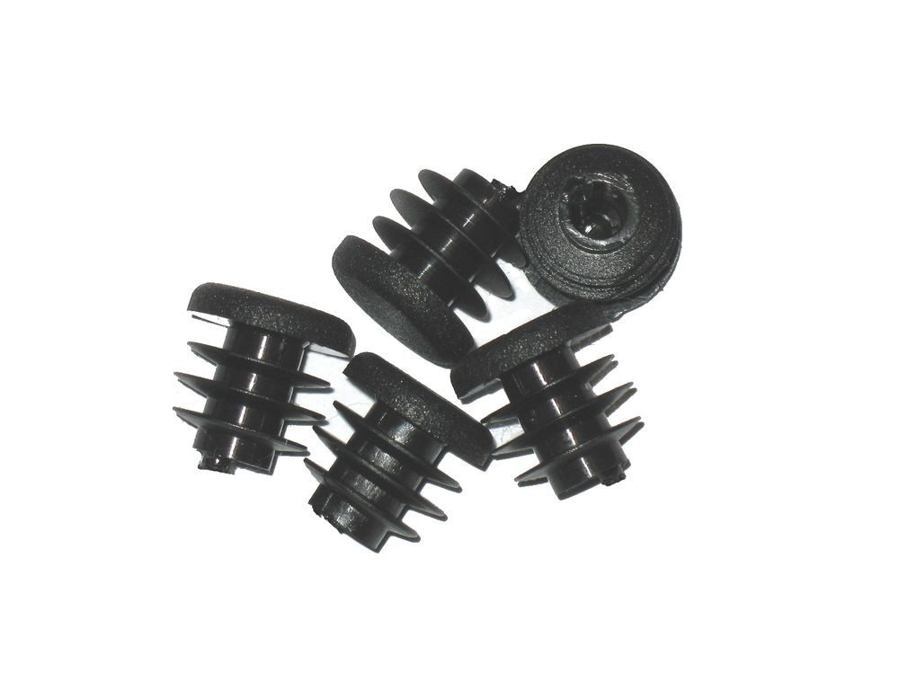 Walter Bethke GmbH & Co. KG Anhänger 50x Lamellenstopfen Rundrohrstopfen Ø 18mm (Außen) SCHWARZ