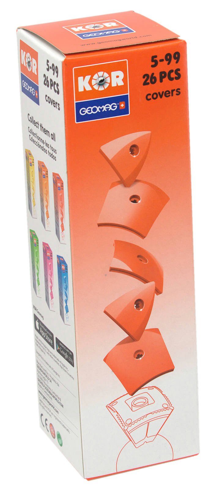 Geomag™ Geomag KOR Cover Set 26tlg. - Farbe: Rot Magnetspielbausteine