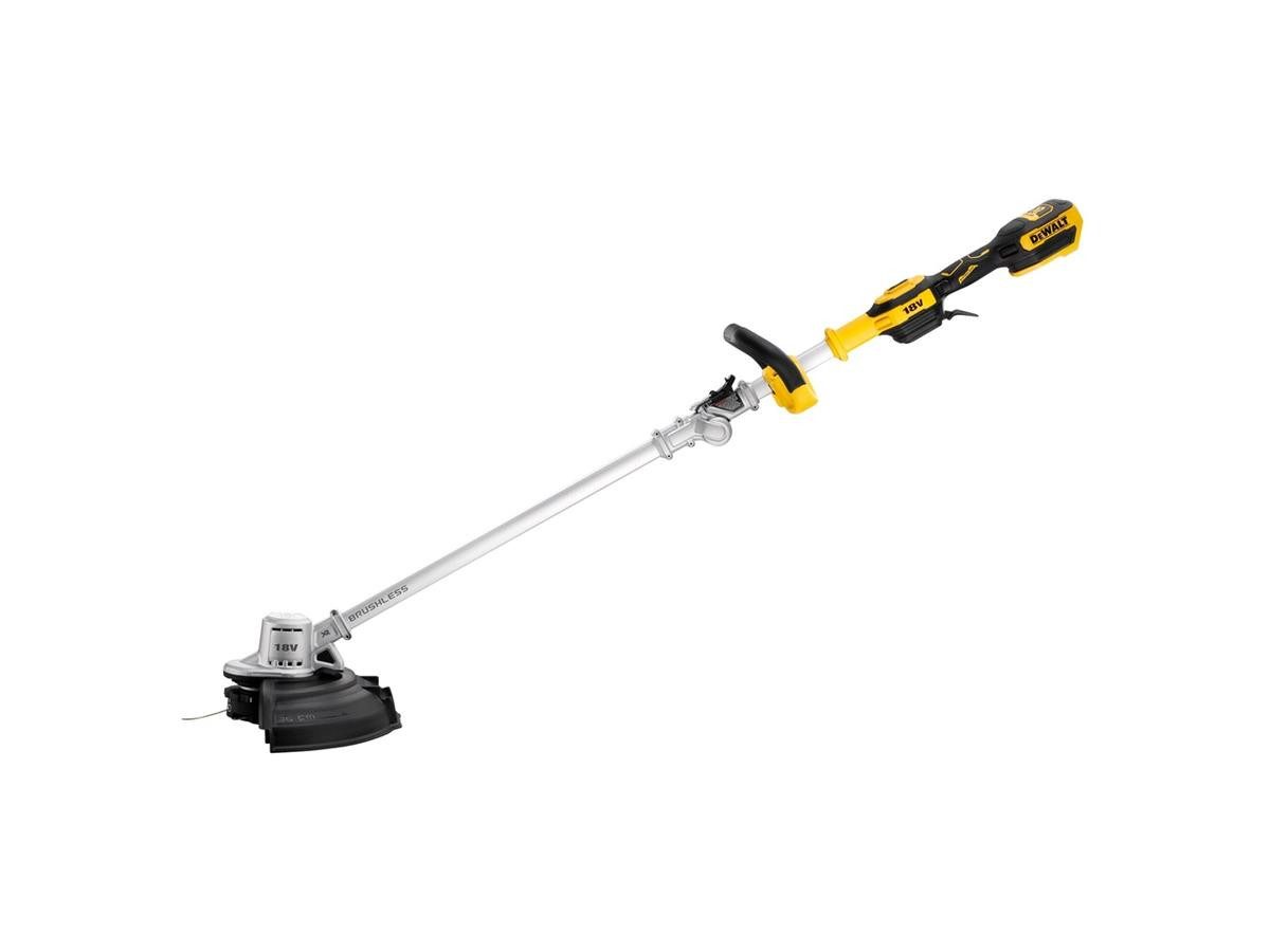 DeWalt Akku-Rasentrimmer 18V faltbar, 35 cm Arbeitsbreite Faden, (Set, 2 St., Solo Version ohne Akkus und Ladegerät), Solo Version ohne Akkus und Ladegerät