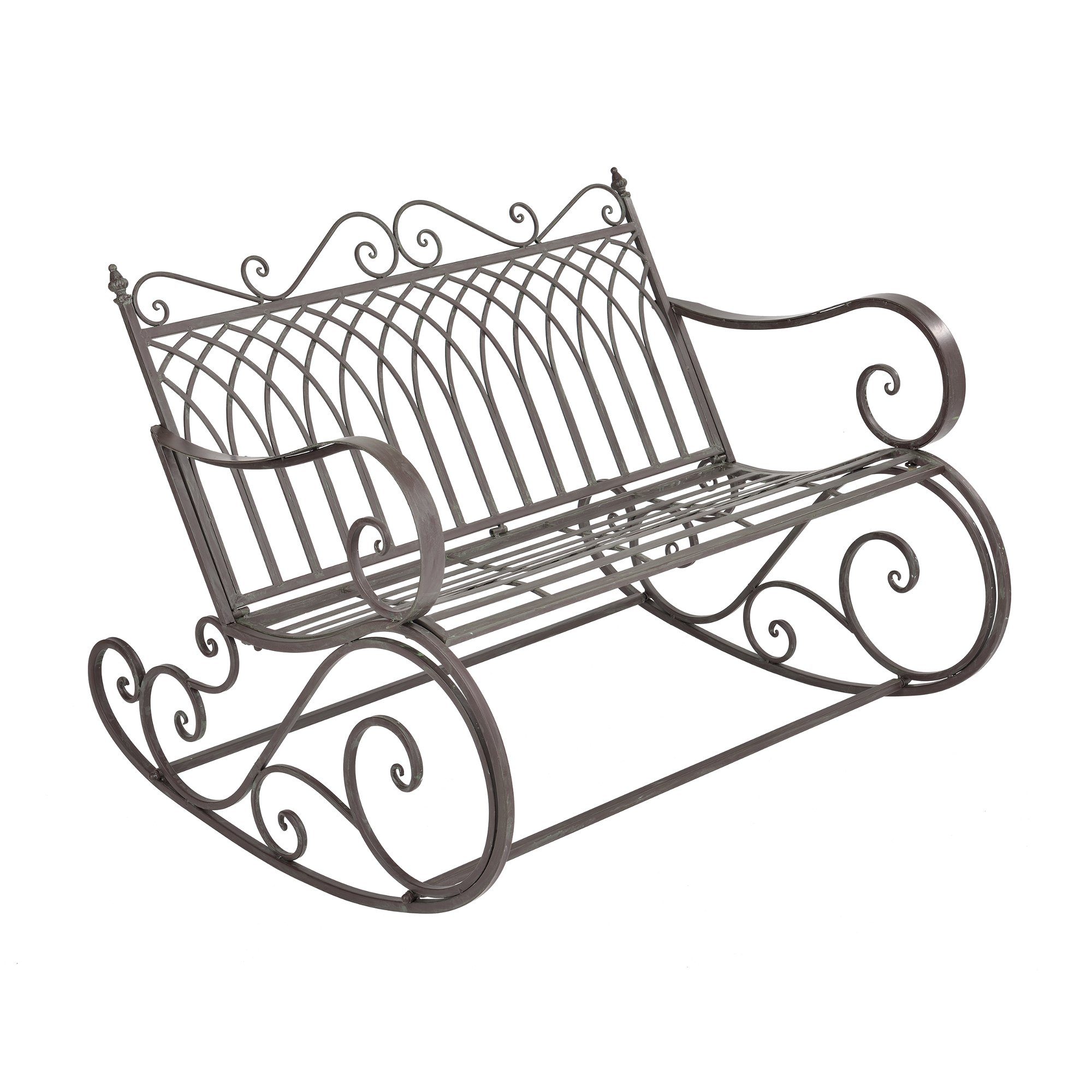 en.casa Gartenbank, »Greenough« Schaukelbank Sitzbank 85x113x95cm günstig online kaufen