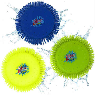 AMLI Lernspielzeug Wasserfrisbee 2er Set D16cm Wasser Frisbee bunt, Wasser Frisbee Kinder Pool Sommer 16 cm