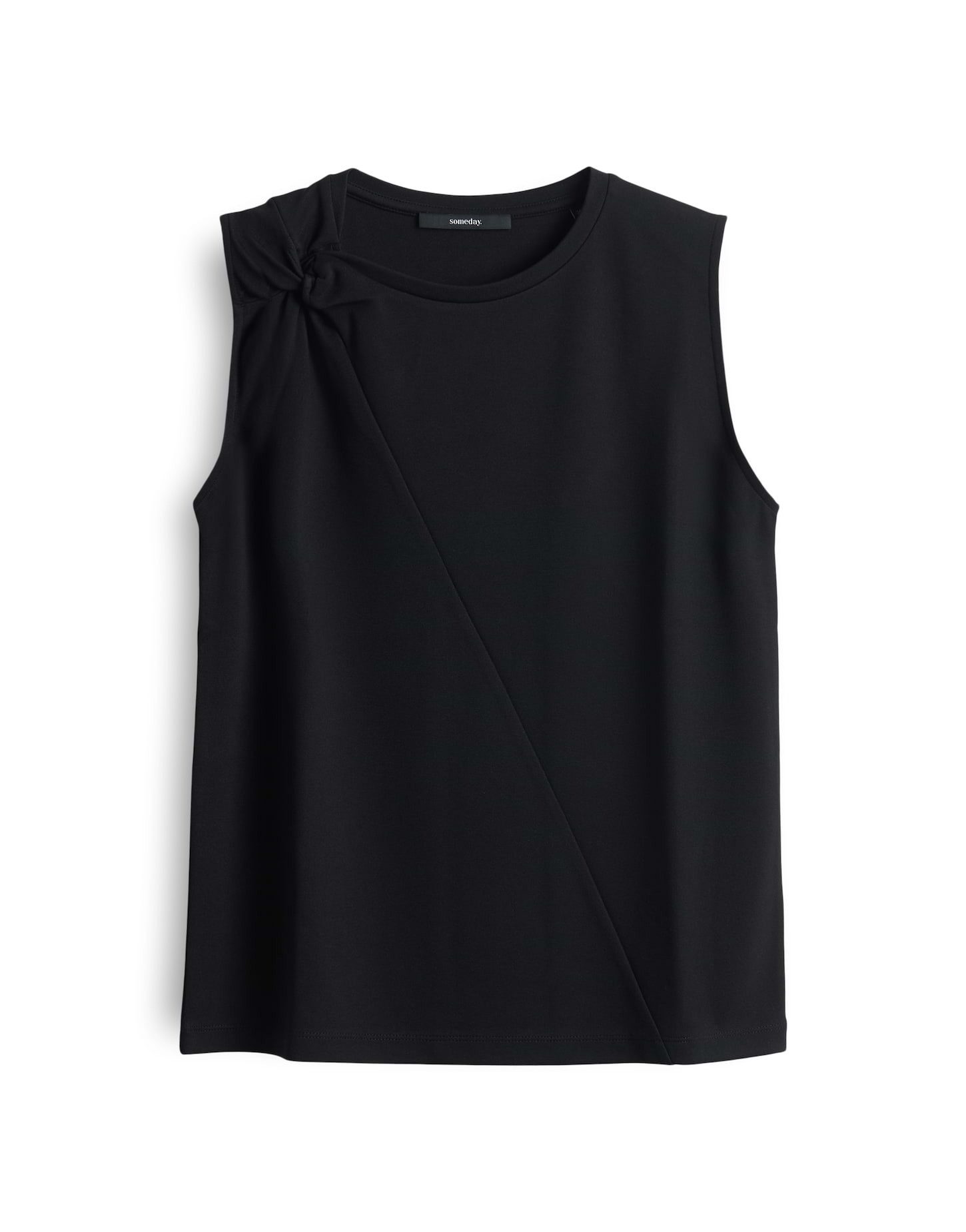 someday Shirttop KESSIE Slim mit Knotendetail – Bild 2 von 5