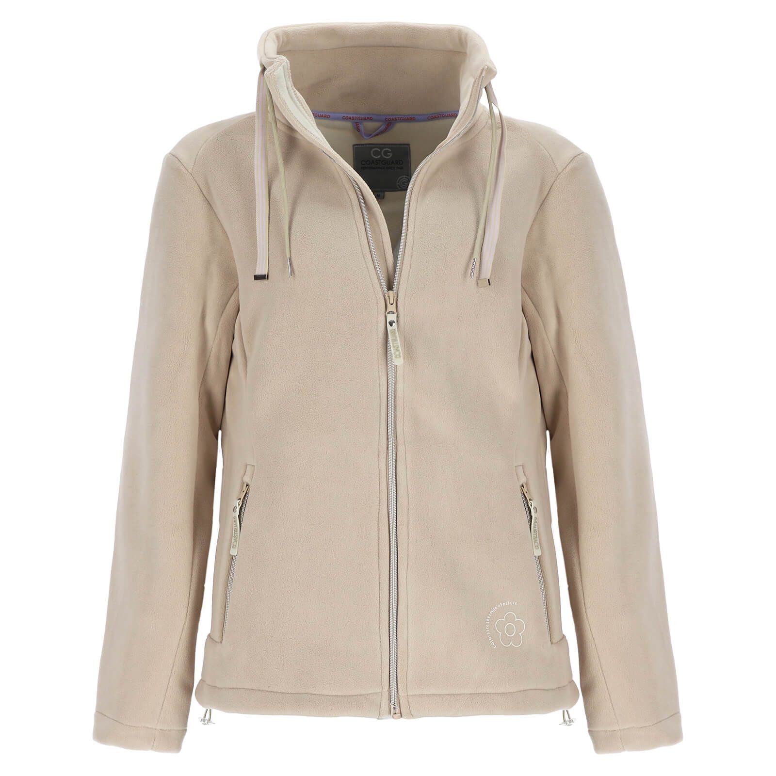 Coastguard Fleecejacke 51019 Damen Fleecejacke mit Stehkragen - Unifarbene günstig online kaufen
