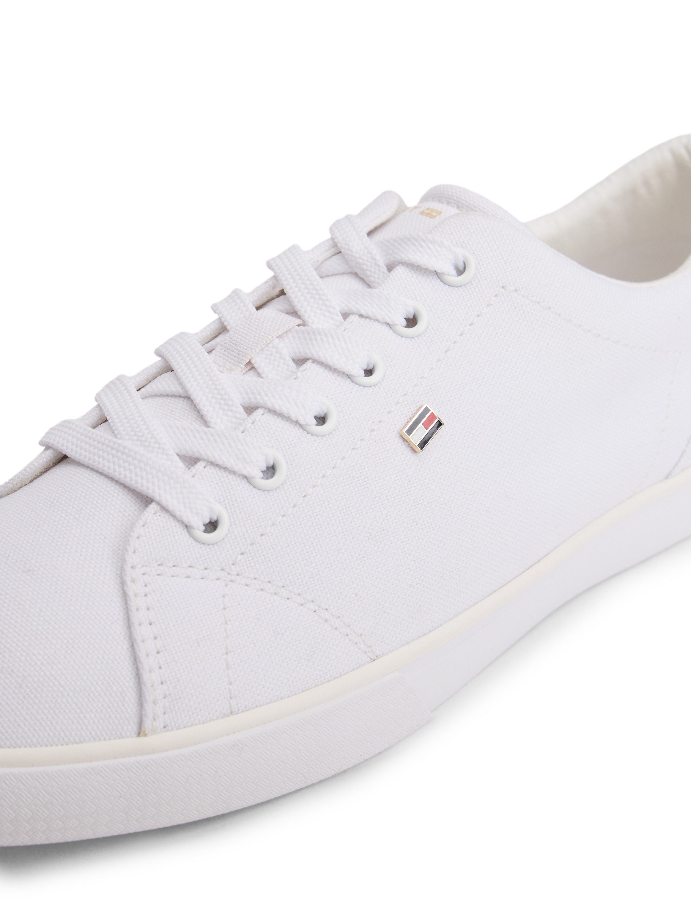 Tommy Hilfiger TH LOW PROFILE VULC CANVAS Plateausneaker Halbschuh, Schnüre günstig online kaufen