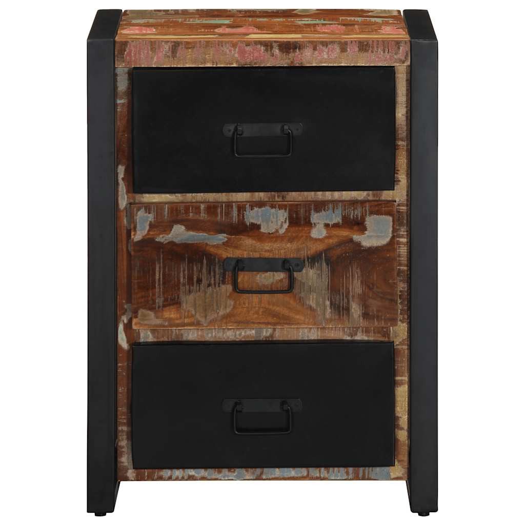 vidaXL Sideboard Schubladenschrank Mehrfarbig 50x35x70 cm Massivholz Althol günstig online kaufen