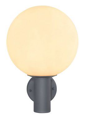 Globo Außen-Wandleuchte LED Außenlampe Außenleuchte Wandlampe Glas Edelstahl Alu 31860, spritzwassergeschützt (IP44), Dimmbar: abhängig vom Leuchtmittel, ohne Leuchtmittel, Lichtfarbe hängt vom Leuchtmittel ab, Außenwandleuchte, Wandleuchte, Leuchte aussen, Wand, Außen