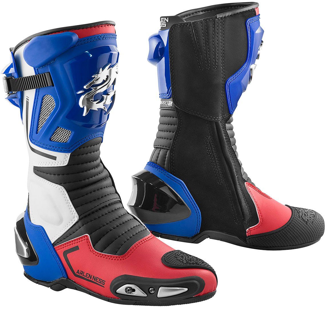Arlen Ness Sugello Motorradstiefel Motorradstiefel Atmungsaktiv wasserabweisend absorbierend