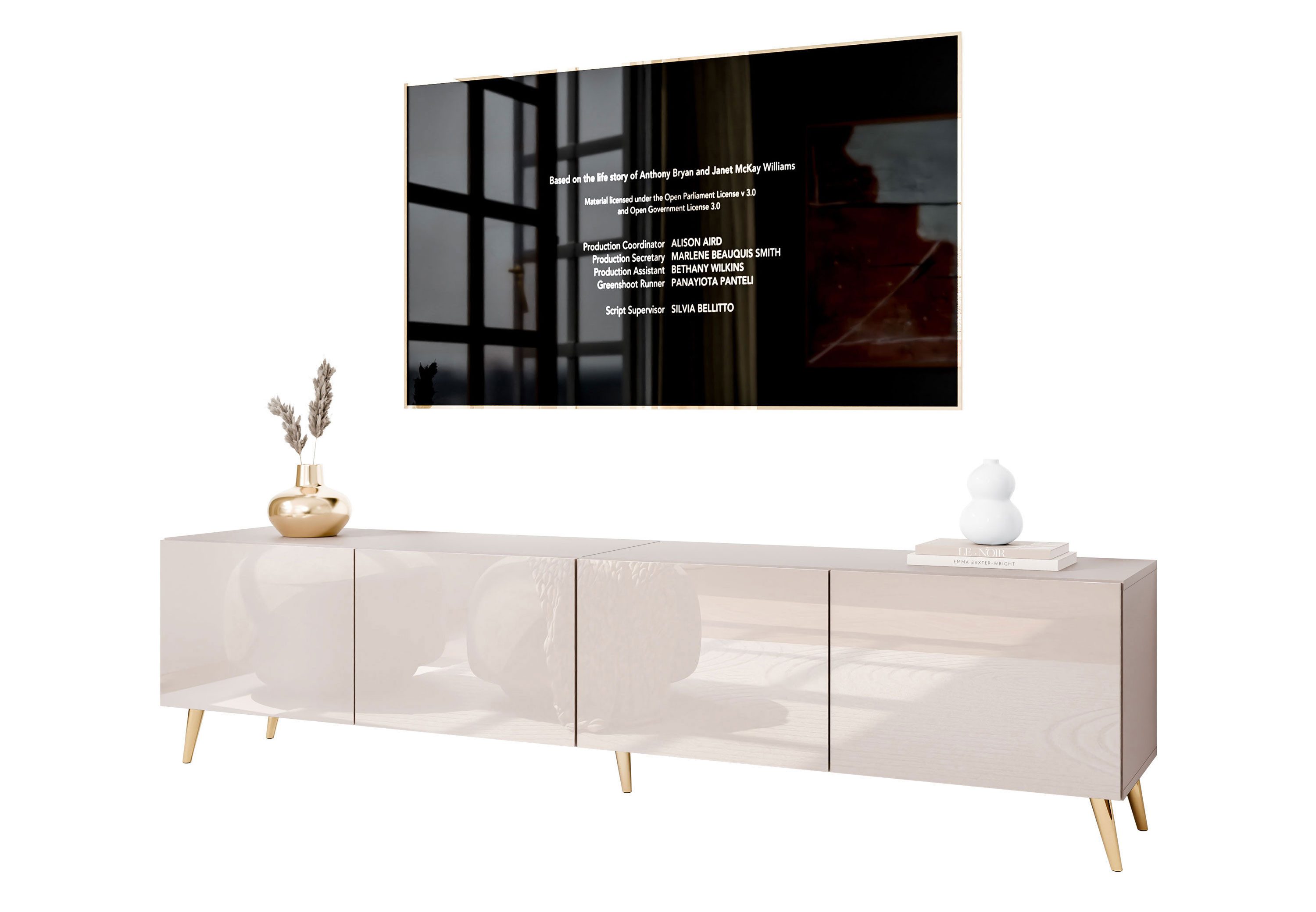 Lookway TV-Schrank COLGANTE 200 Kaschmir Hochglanz günstig online kaufen