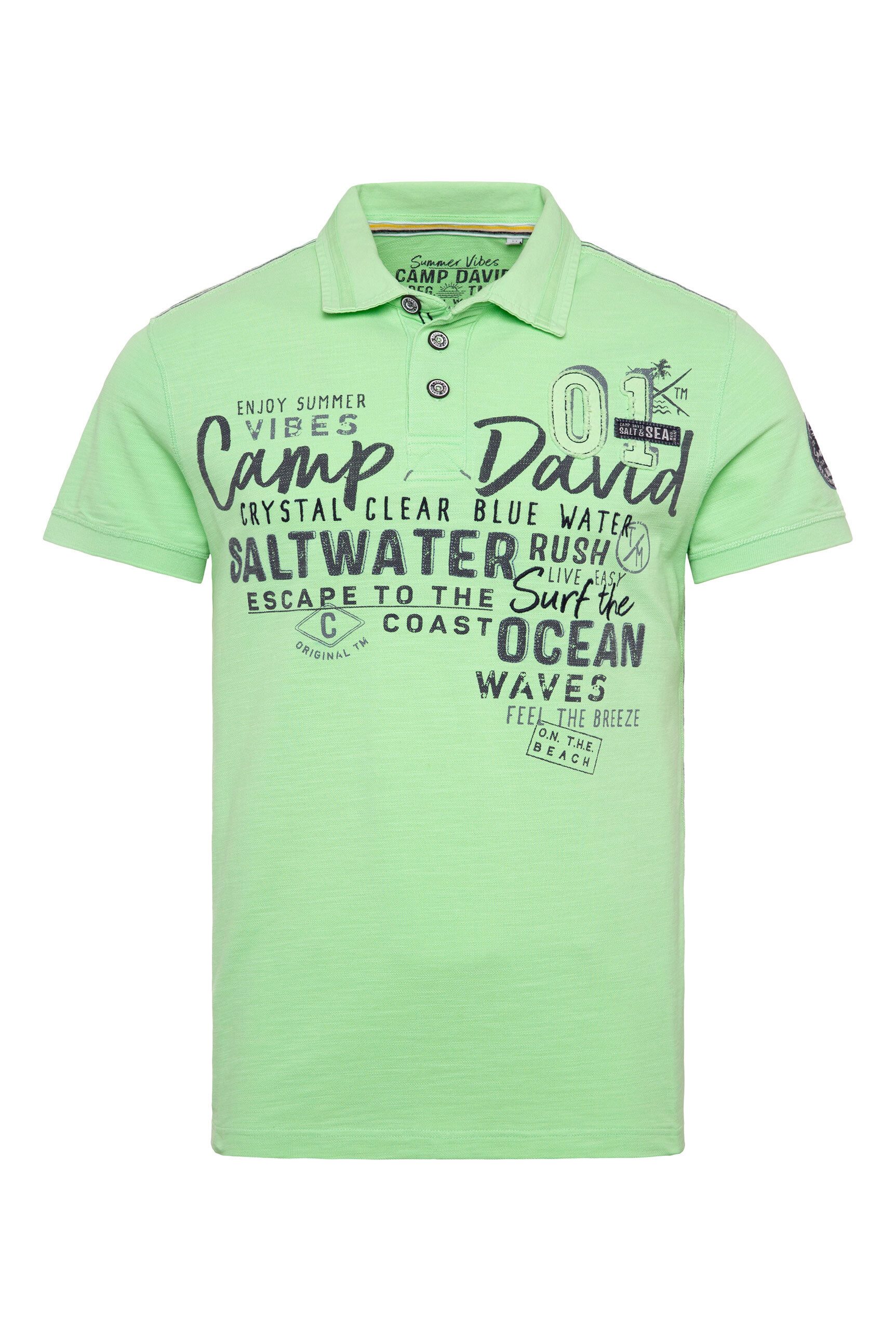 CAMP DAVID Poloshirt aus Baumwolle günstig online kaufen