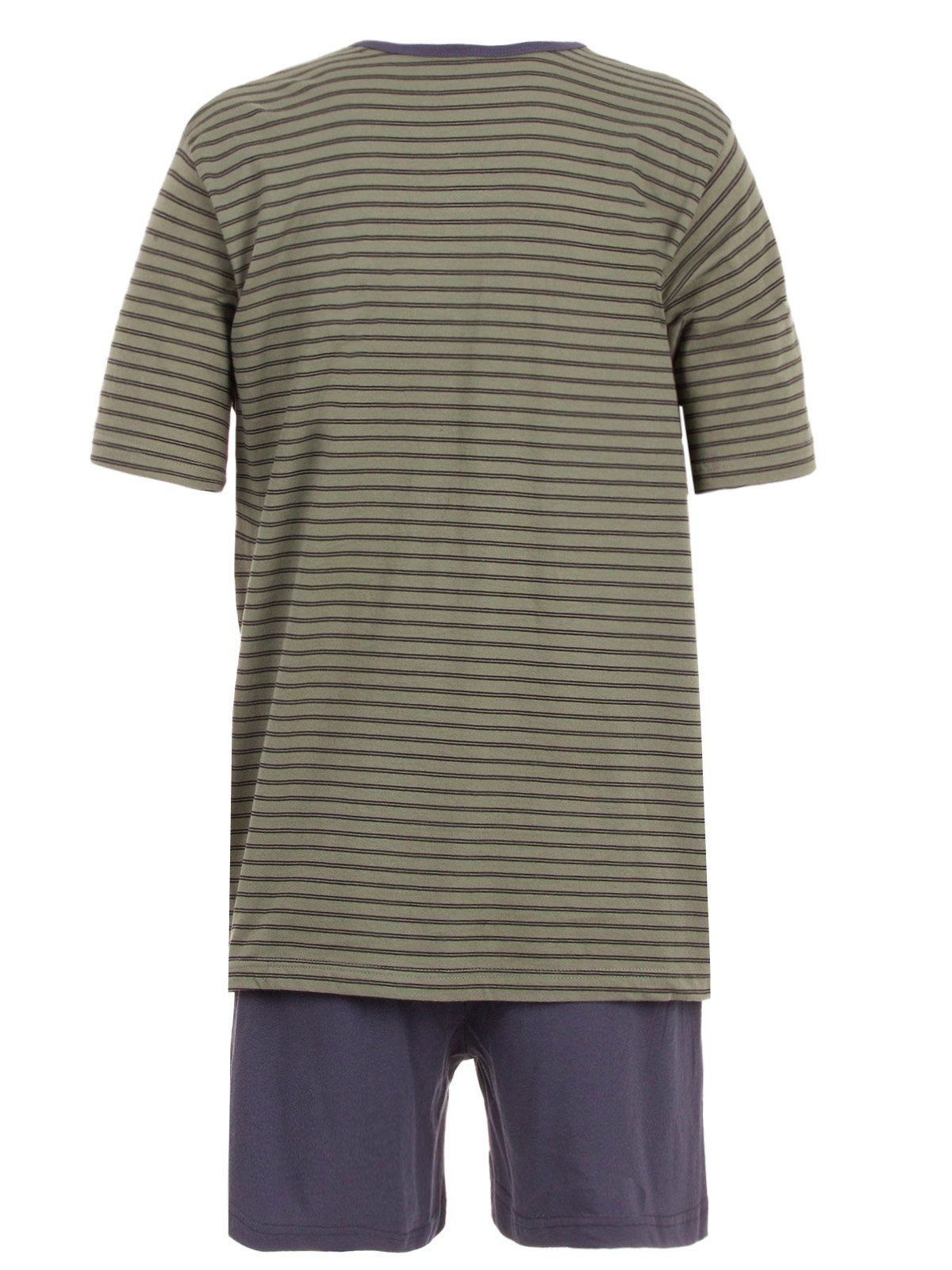 khaki V-Neck Shorty Schlafanzug Set Henry Terre - Pyjama