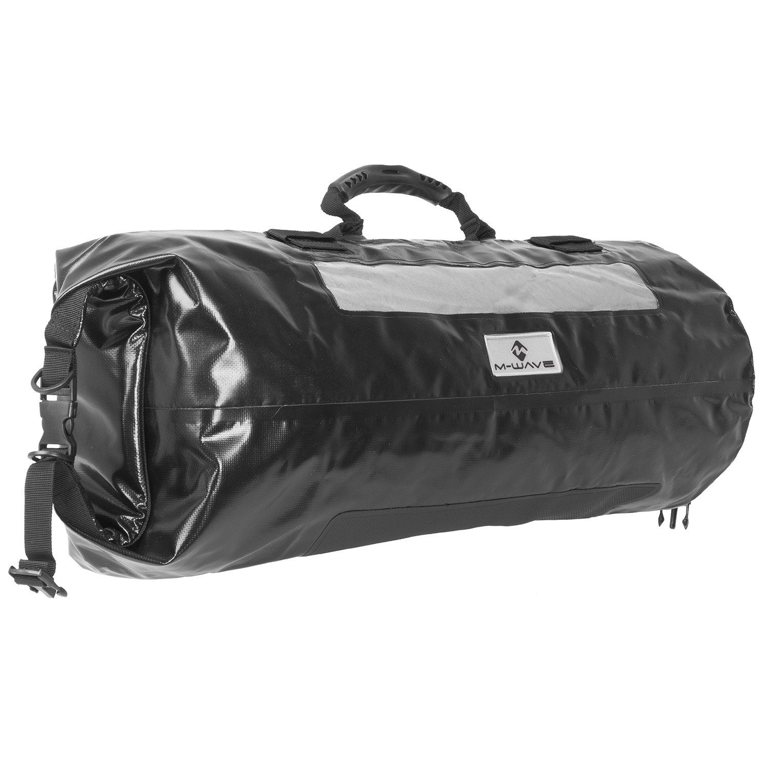 M-Wave Gepäckträgertasche Packsack Hudson Bay Wasserdicht 28L Schwarz, Bike Case wasserdicht Fahrrad-Tasche 28L Gepäck
