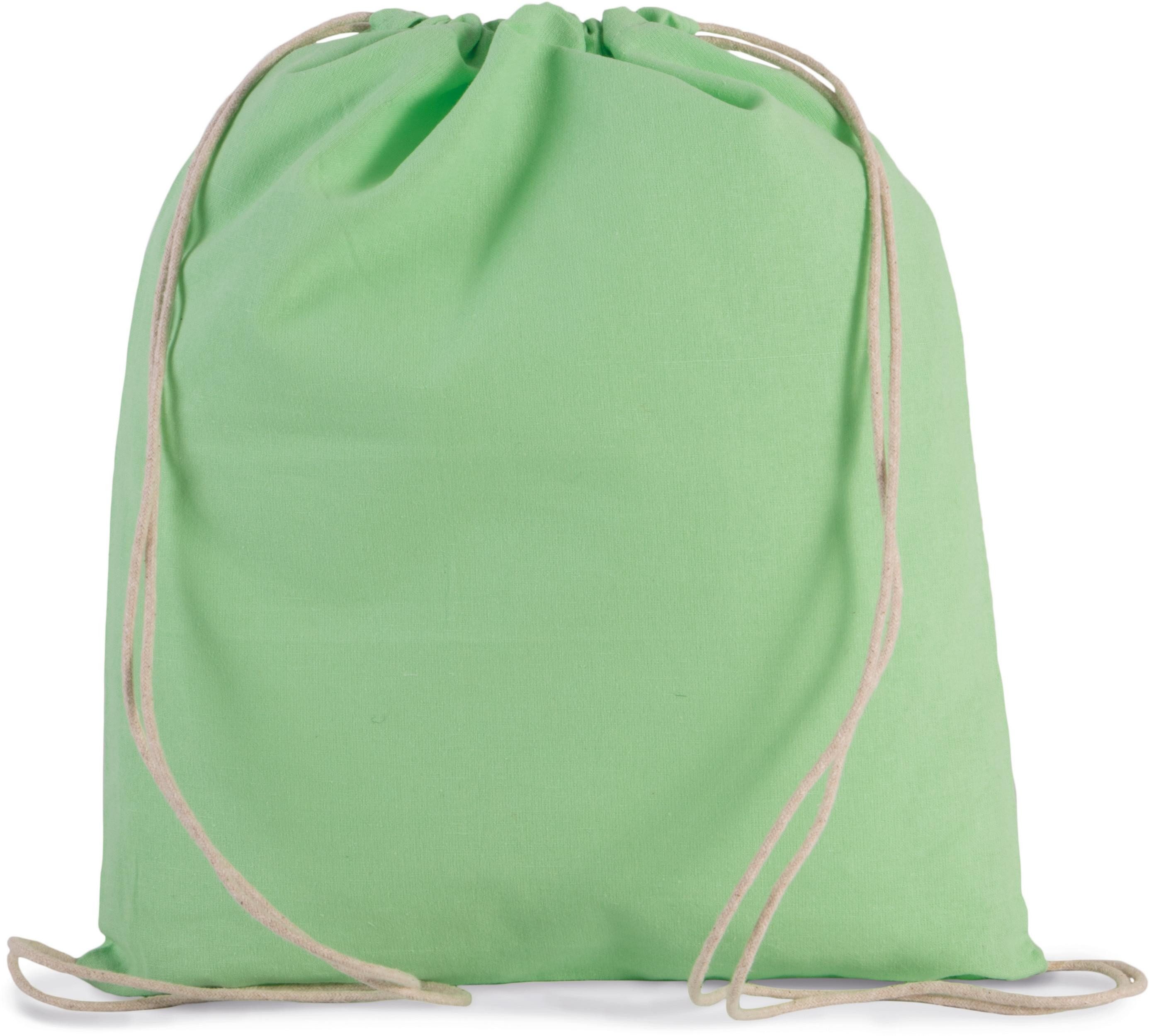 Turnbeutel Kleiner Rucksack aus Bio-Baumwolle mit Kordeln