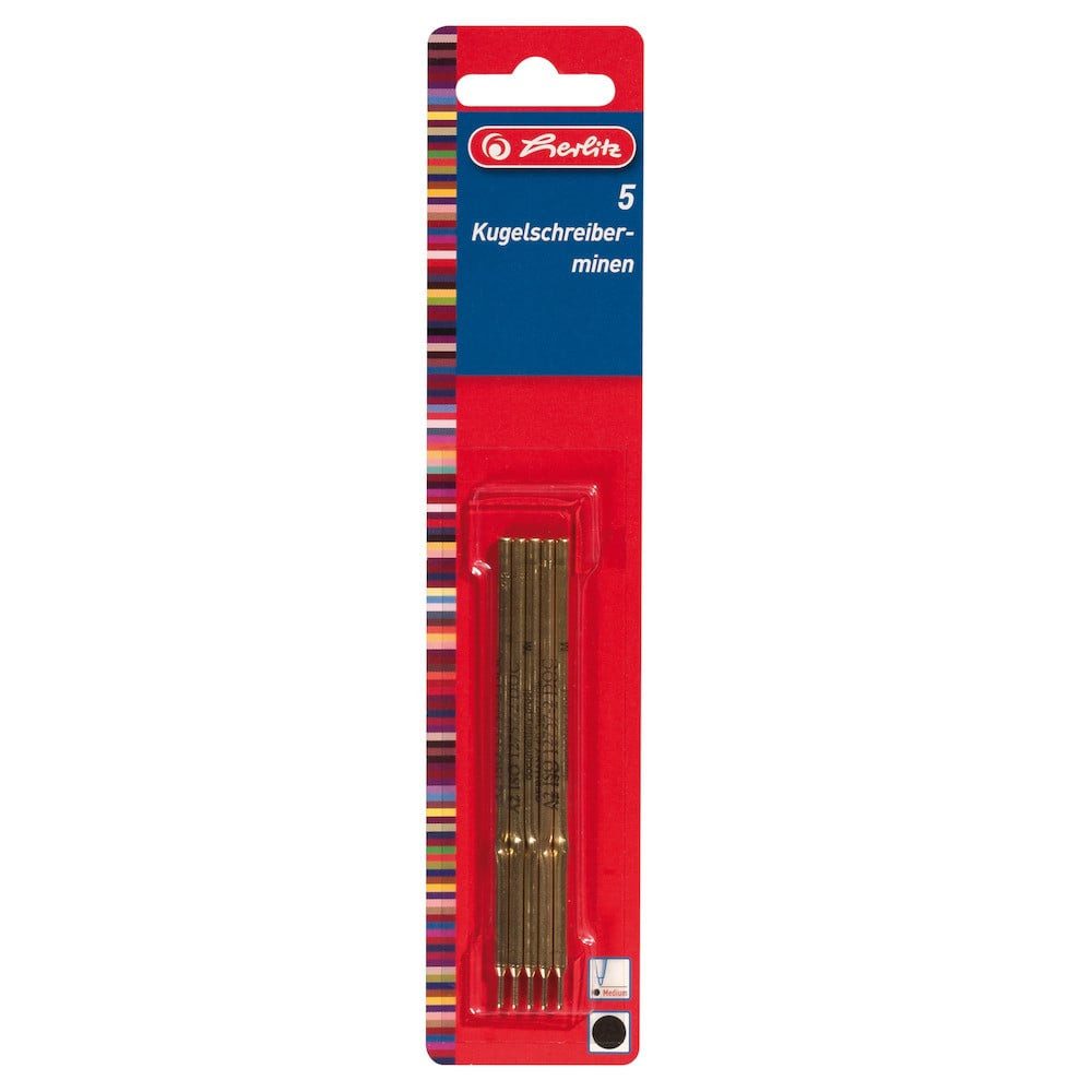 Herlitz Kugelschreiber herlitz Kugelschreibermine A3 schwarz Mine medium