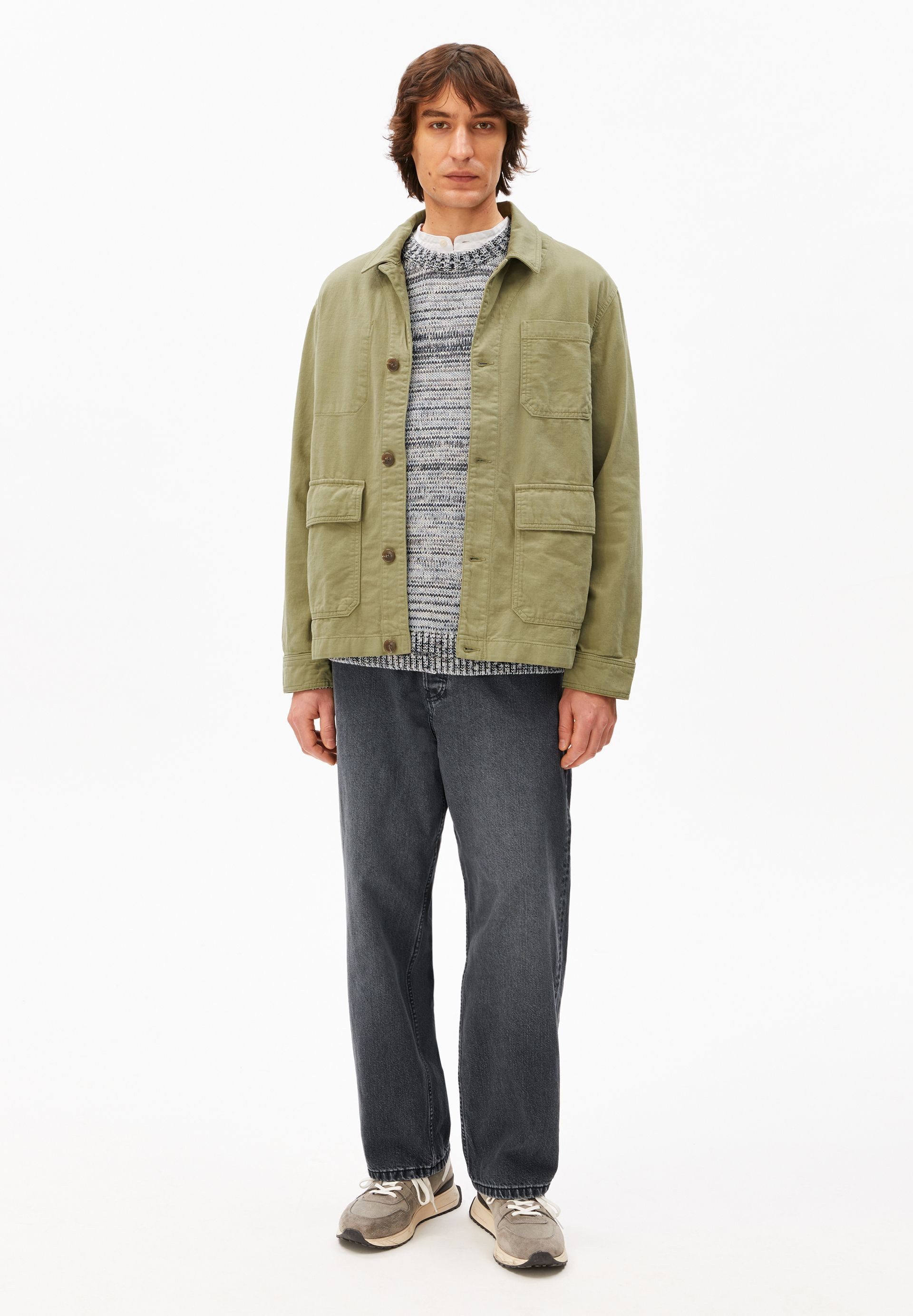 Armedangels Hemdjacke COTTON LINEN Overshirt aus Baumwoll-Leinen-Mix Relaxed Fit