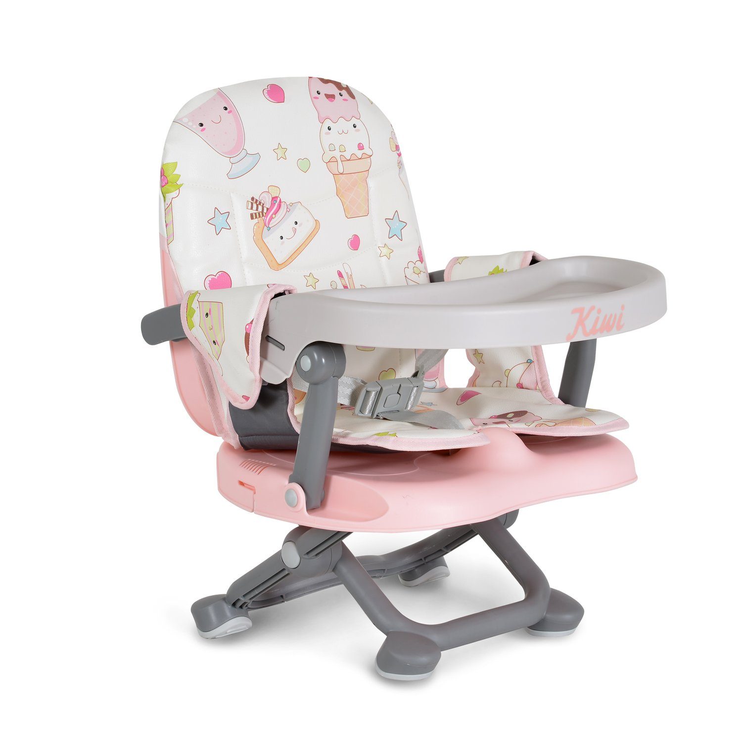 Moni Stuhl Kinderstuhl Kiwi, rosa Boostersitz, Stuhl-, Kuchen Tisch, klappbar Sitzerhöhung, Kinder