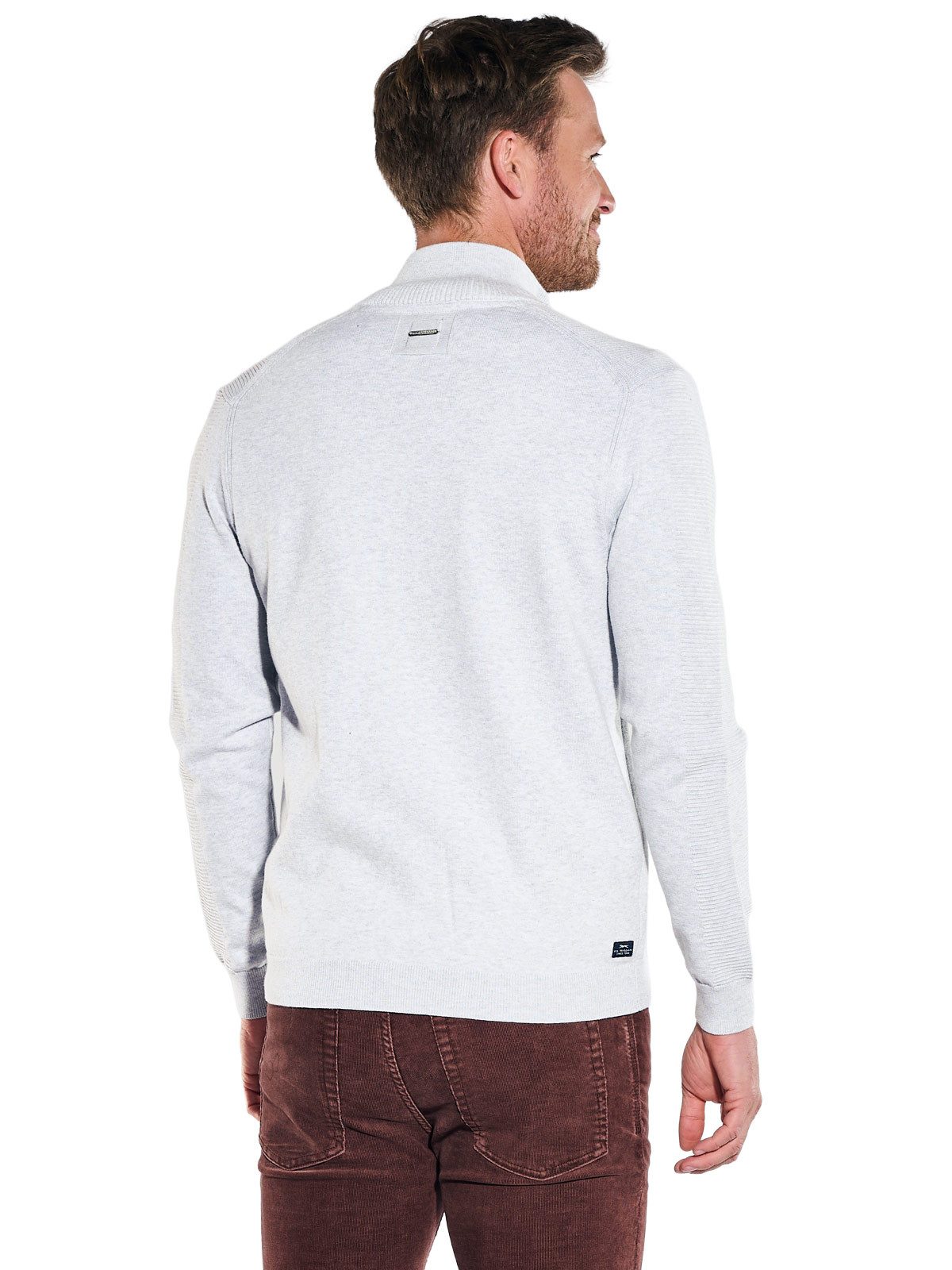Engbers Strickjacke Herren Strickjacke, Hellgrau