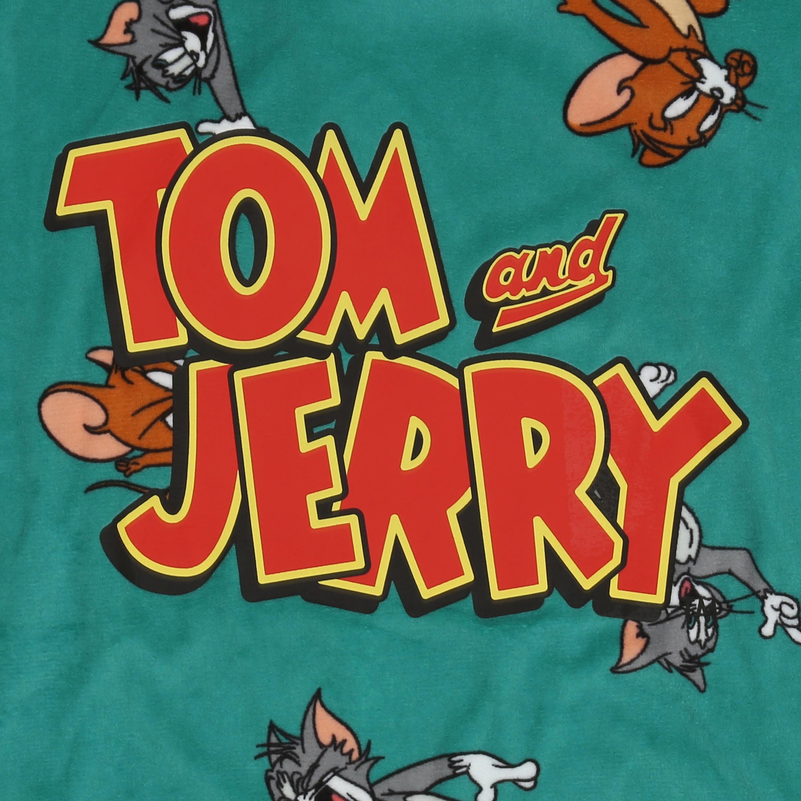 in Tom langärmlig and Schlafanzug Schlafanzug Damen S Jerry zweiteilig, Türkis, Sarcia.eu