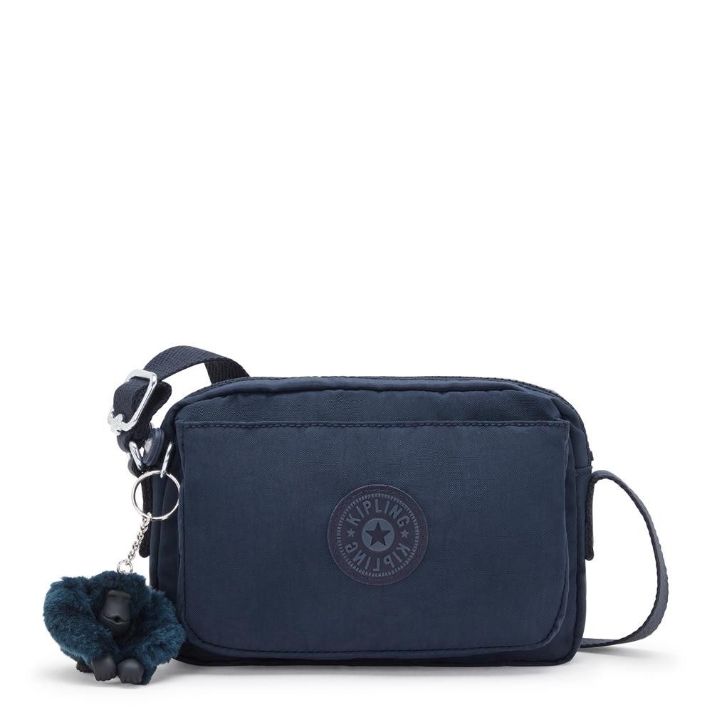 KIPLING Umhängetasche ABANU S, Kleine Umhängetasche, Blue Bleu 2 (blau), Schultertasche Schultergurt