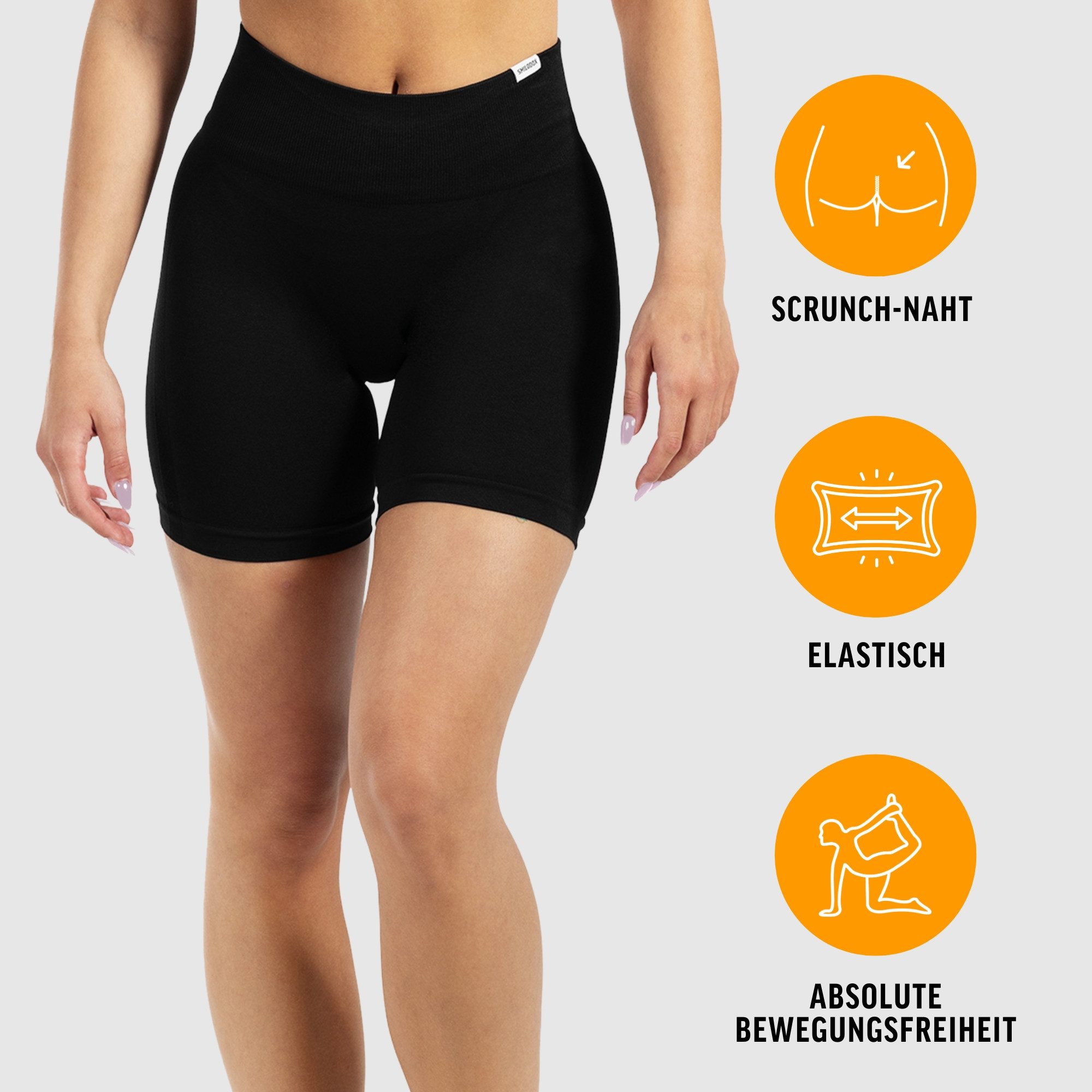Smilodox Shorts Arleta, Short Leggings Shaped Fit, Scrunch-Effekt, Seamless günstig online kaufen