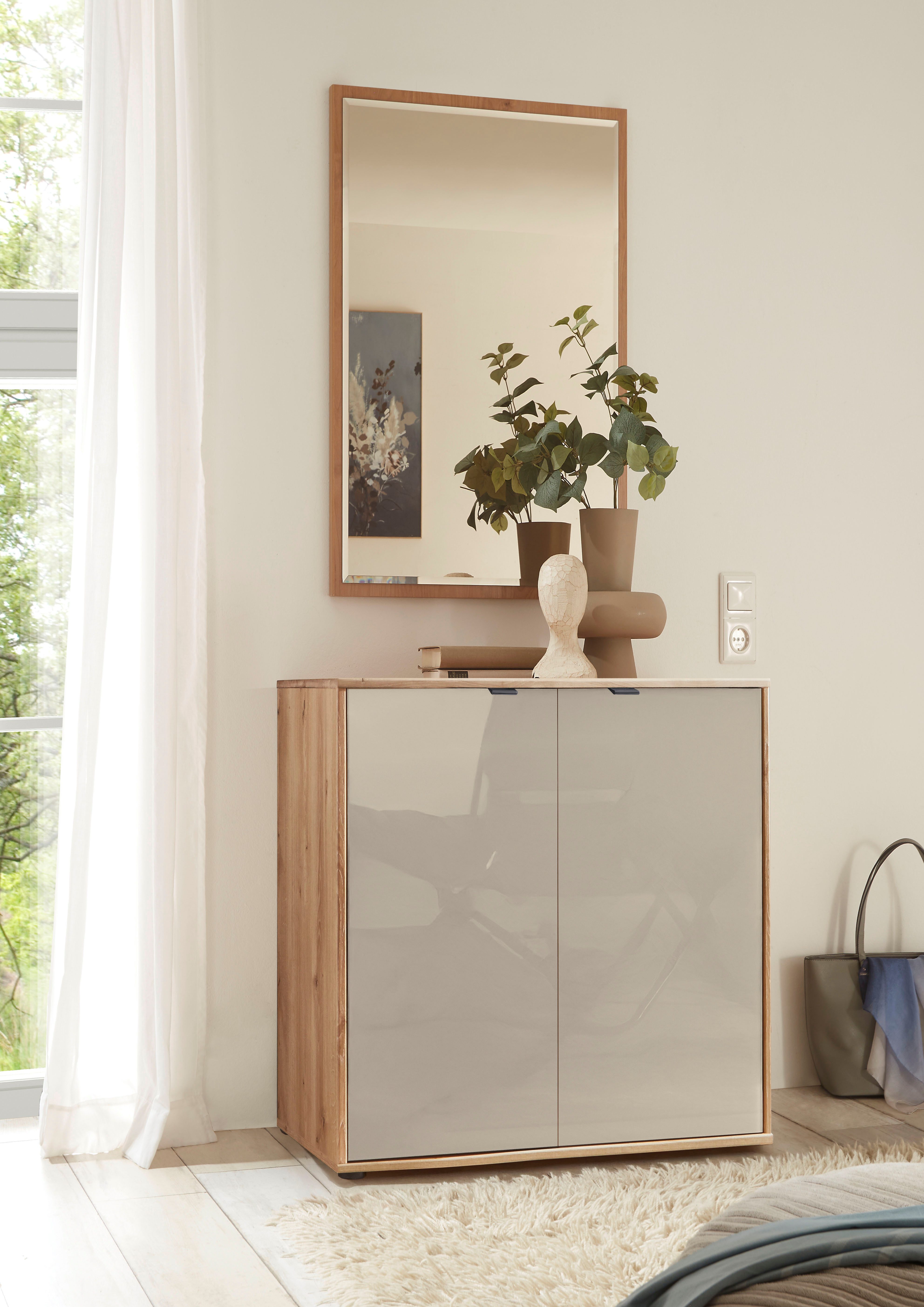 WIEMANN Kommode Cardiff Sideboard, Wäscheschrank, teilmassiv Bianco-Eiche, 80 cm (Kommode 80x86x43 cm, braun, mit Dämpfung, MADE IN GERMANY), verschiedenen Ausführungen, inklusive Einlegeboden