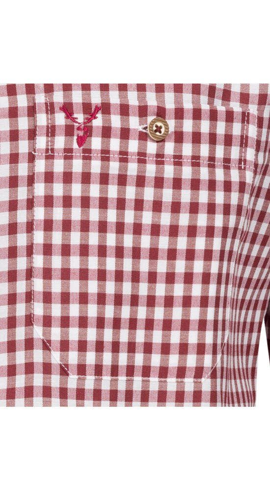 Nübler Trachtenhemd Trachtenhemd Weinrot Sepp Langarm in Nübler von