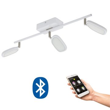 EGLO LED Deckenleuchte, LED-Leuchtmittel fest verbaut, Kaltweiß, Warmweiß, Neutralweiß, Tageslichtweiß, Farbwechsel, Smart RGB Decken Lampe Ess Zimmer APP Tages-Licht Spot Balken Leuchte