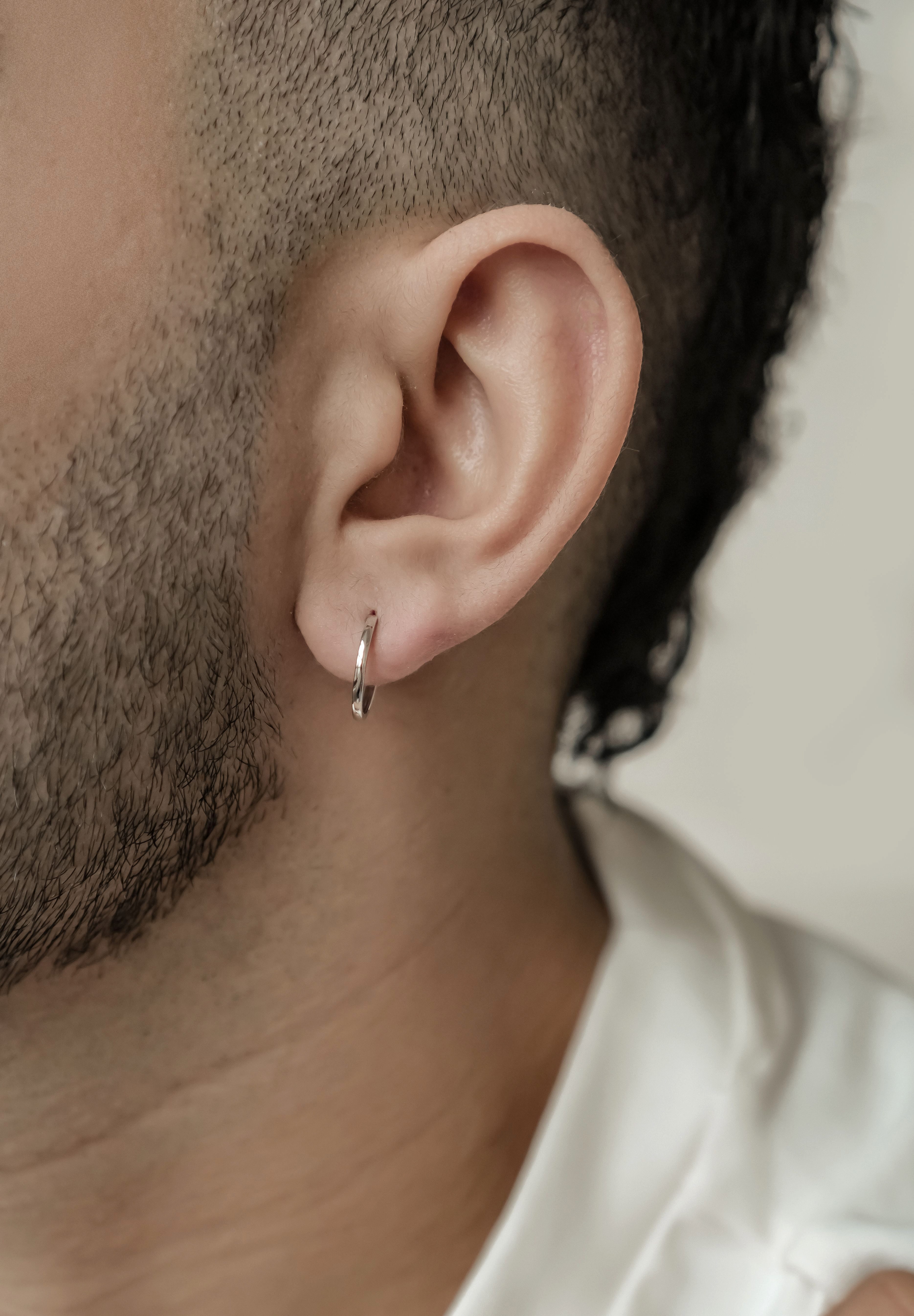 Dear Me Paar Creolen Herren Ohrringe 585er Gelbgold Weißgold, Klein/Groß, B günstig online kaufen