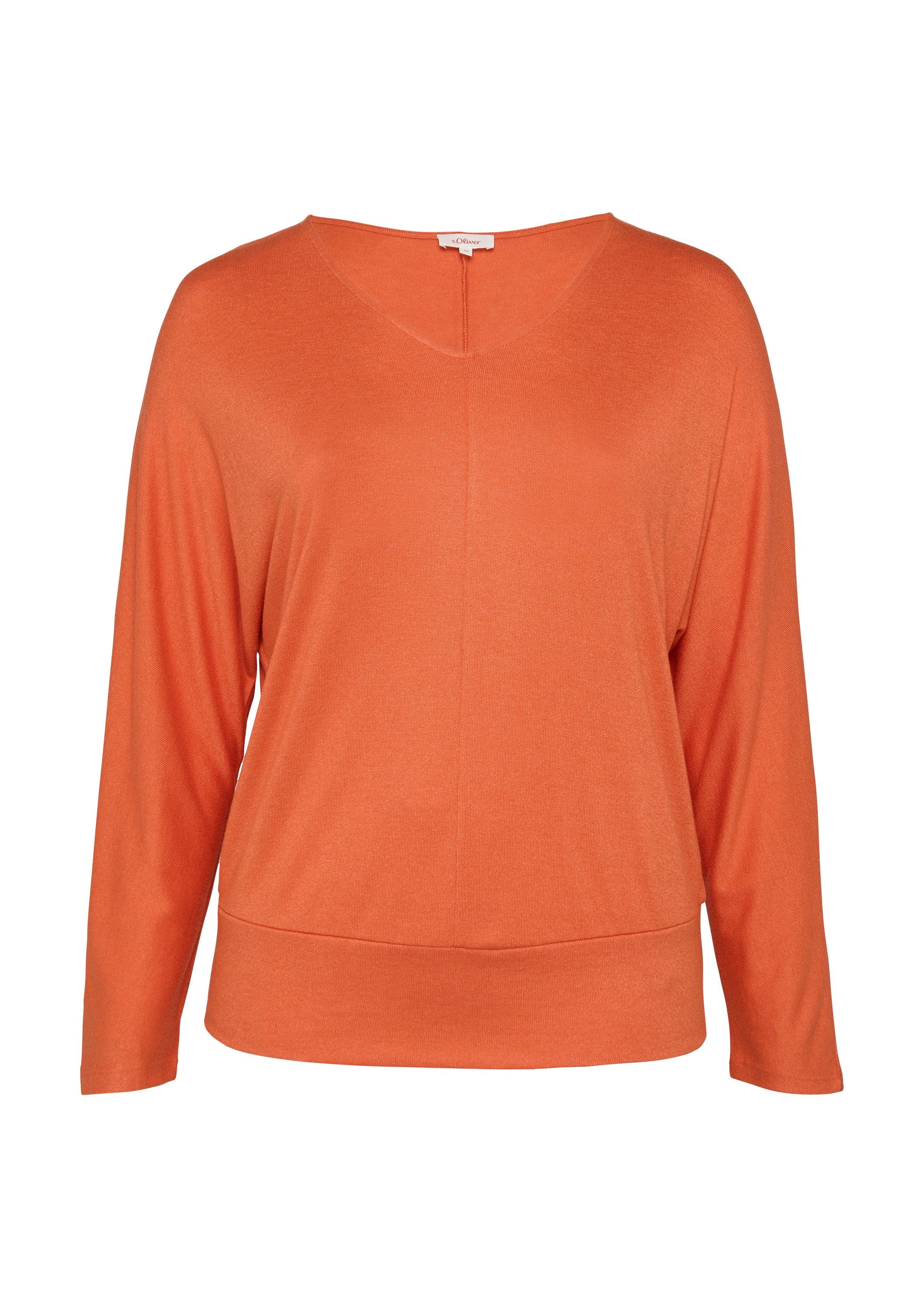 s.Oliver Langarmshirt T-Shirt Langarmshirt mit Fledermausärmeln und breitem günstig online kaufen