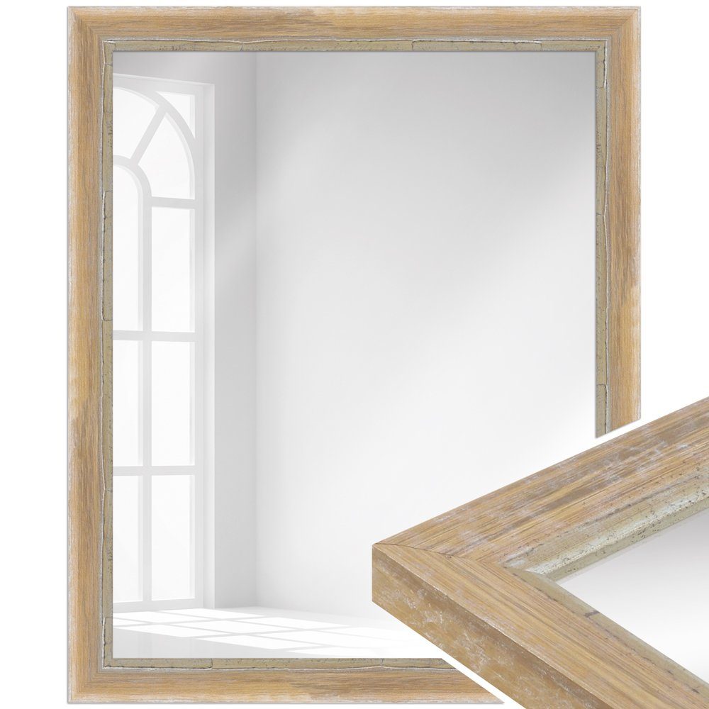 WANDStyle Wandspiegel H640, Braun, aus Massivholz günstig online kaufen