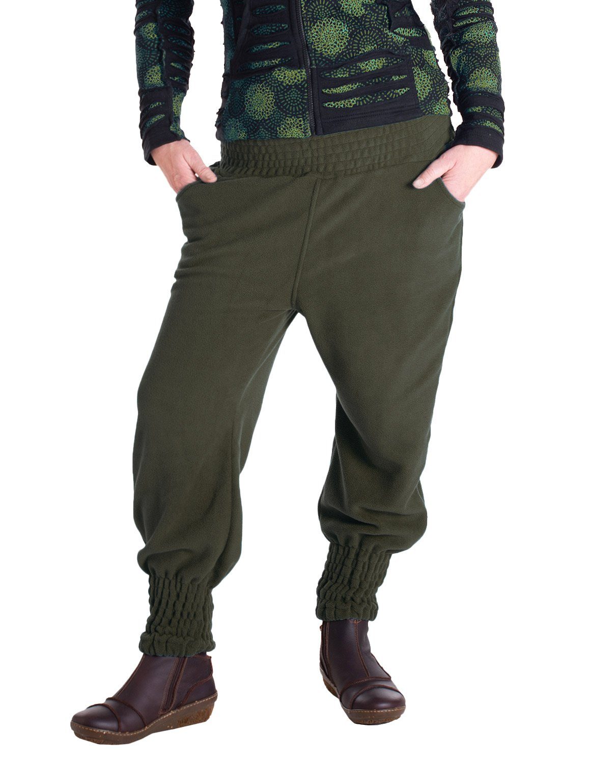 Haremshose Warme Damen Hose Winterhose Haremshose ECO Fleecehose Thermohose