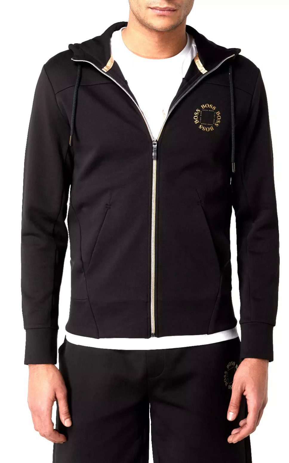 BOSS Kapuzensweatjacke Saggy Circle Hoodie