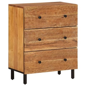 vidaXL Sideboard Beistellschränke 2 Stk. 60x33x75 cm Massivholz Akazie