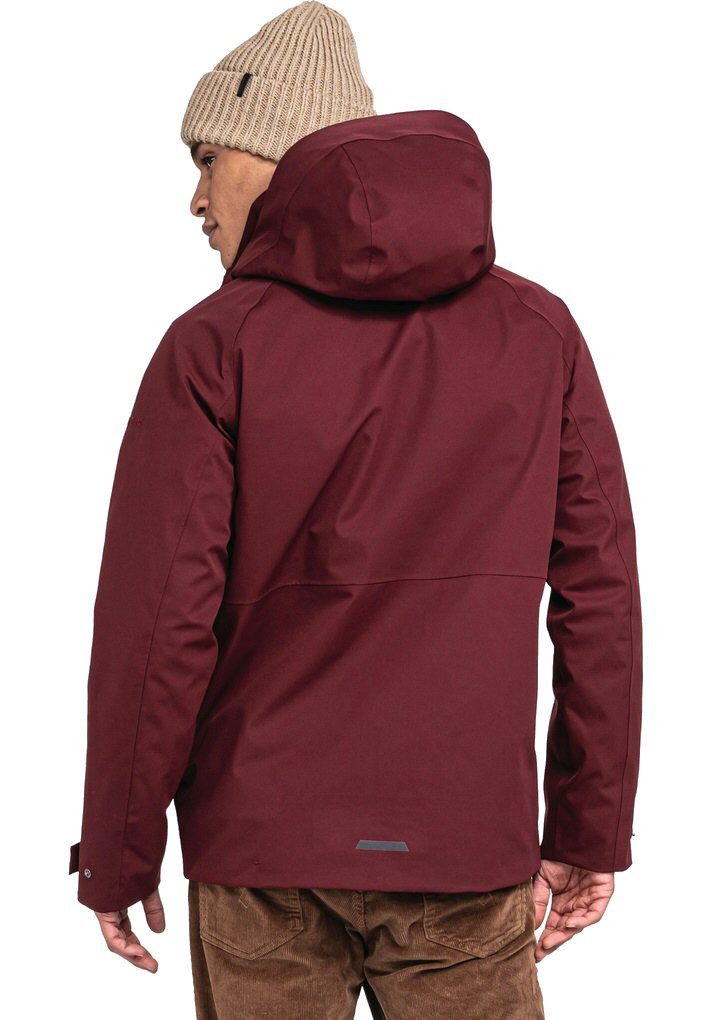 Schöffel Winterjacke ZipIn Toledo (wasserdicht, winddicht, atmungsaktiv) weinrot Herren