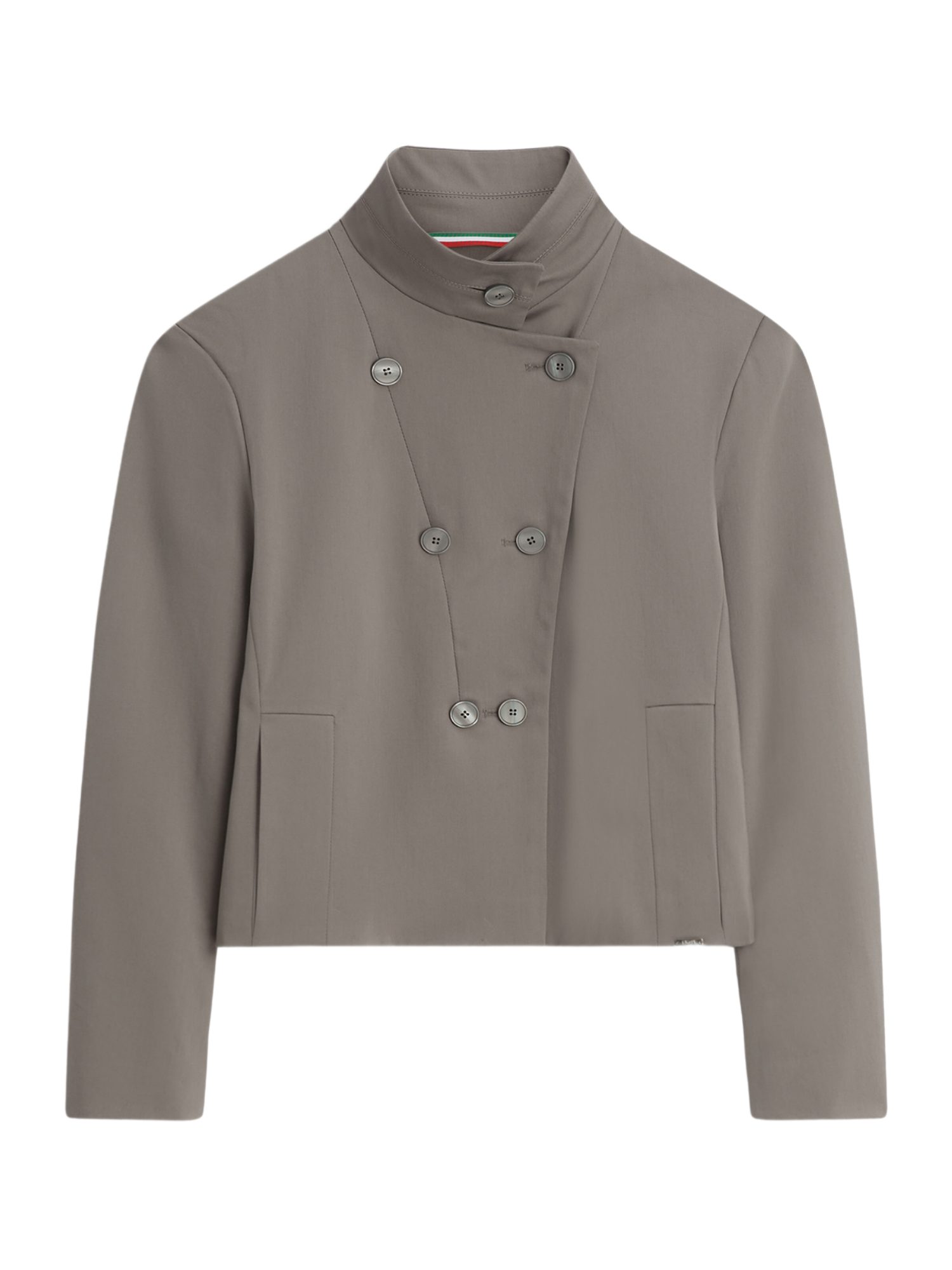 Cinque Jackenblazer grau,Elegant,Baumwolle,Unifarben,Reverskragen,Lang,Regular Fit