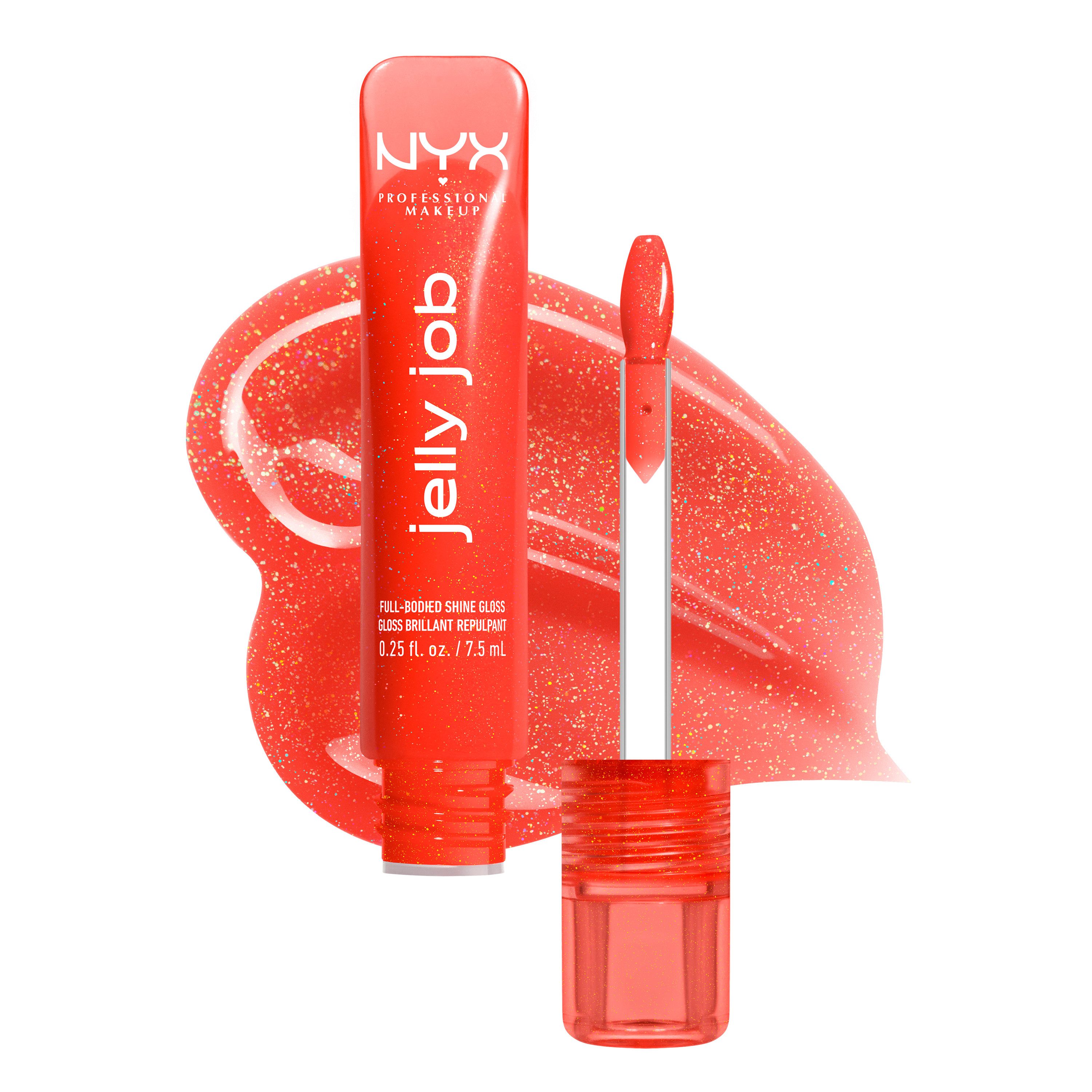 NYX PROFESSIONAL MAKEUP Lipgloss JELLY JOB FULL BODIED SHINE GLOSS, no Filler -pflegender Gloss für optisch vollere Lippen