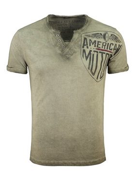 Key Largo T-Shirt mit trendigem Brust- und Rückenprint