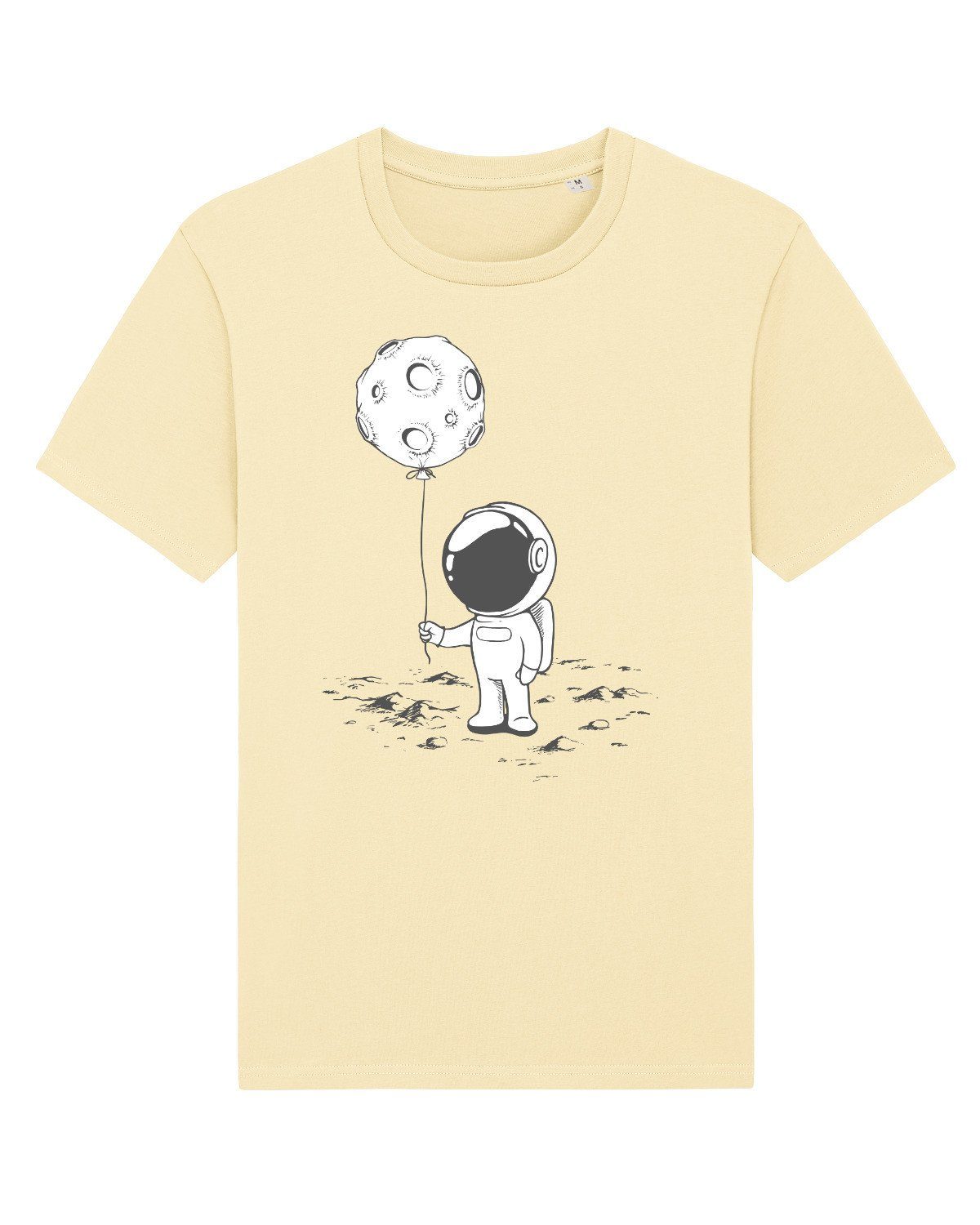 wat? Apparel Print-Shirt Kleiner Astronaut mit Luftballon (1-tlg) Butter