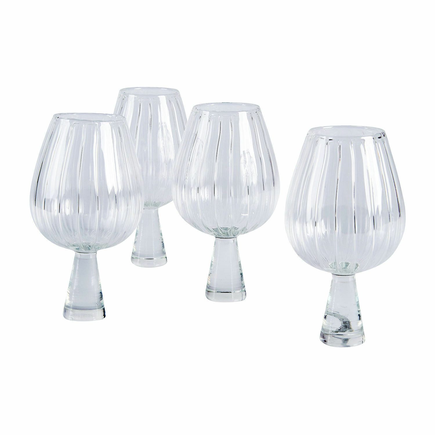 Glas Glas 4er Set Bavella klar