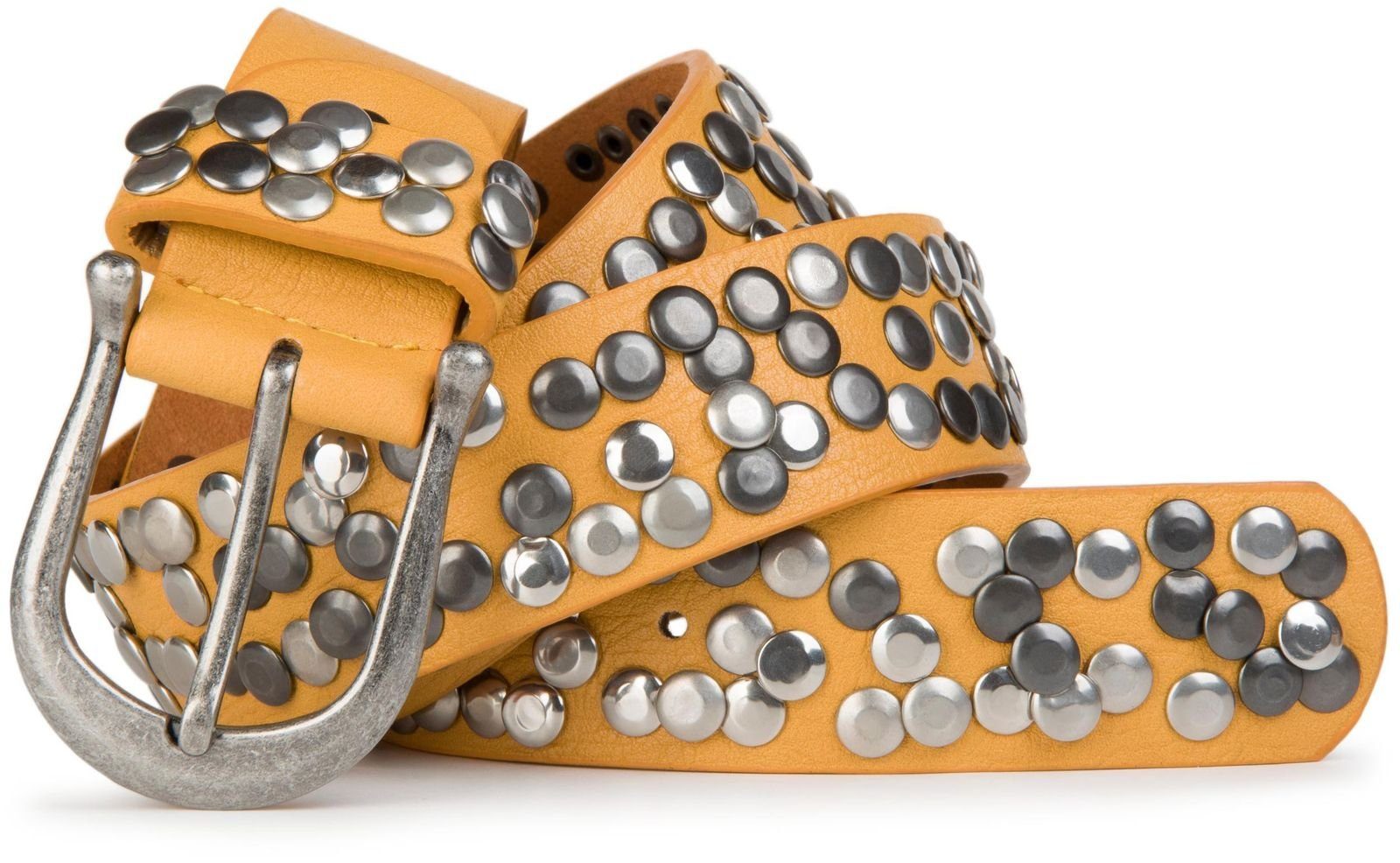 styleBREAKER Nietengürtel Vintage Nietengürtel (1-St) günstig online kaufen