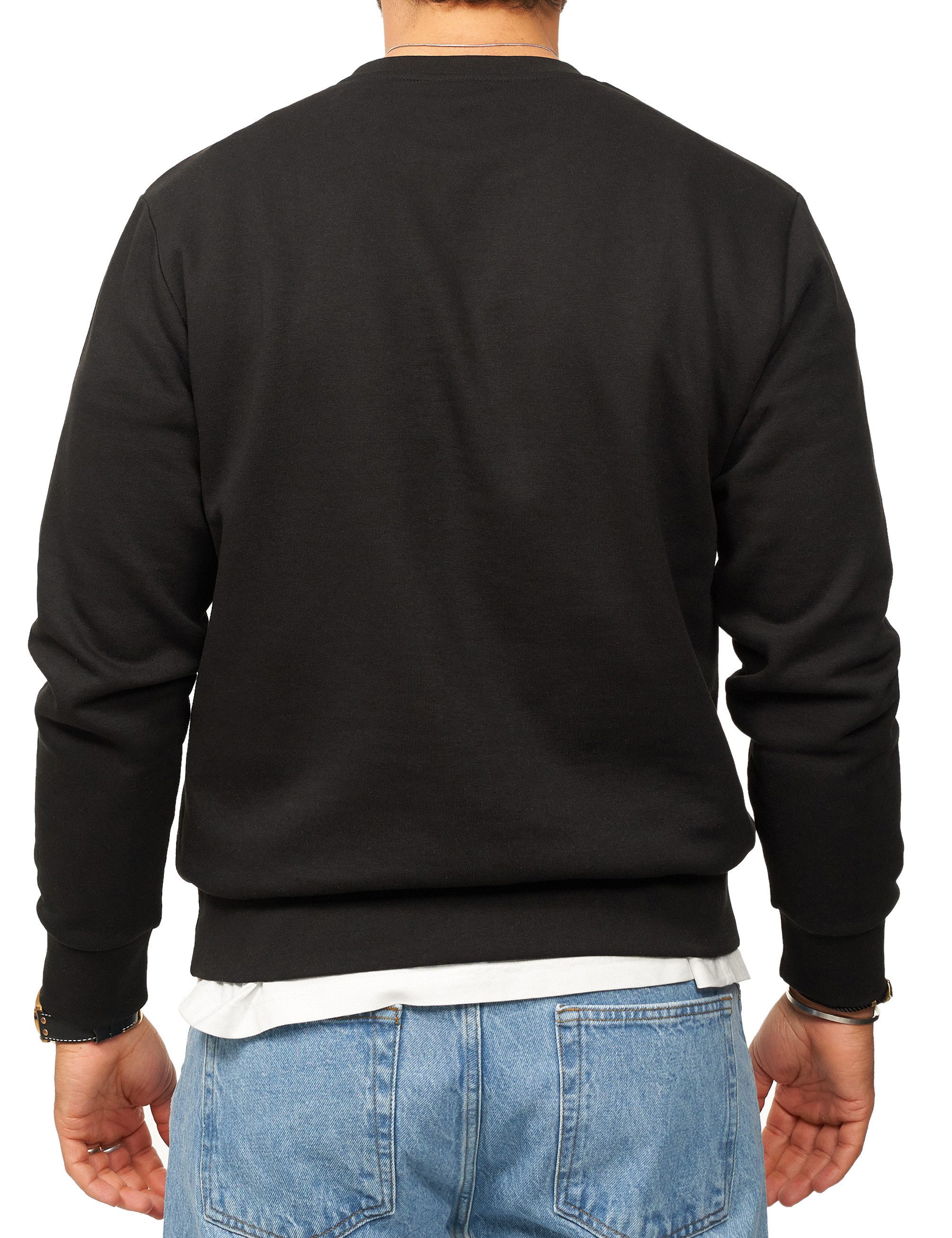 Jack & Jones Sweatshirt Rundhalspullover als Crew Neck im Regular Fit Herren Pullover mit Logopatch